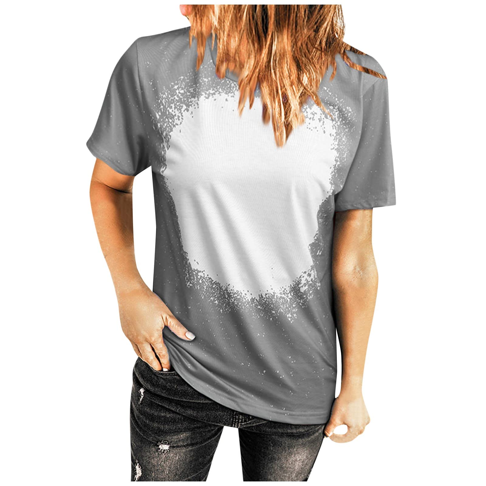 Women's Breathable Polyester Short Sleeve Crew Neck T-Shirt - Fashion Hiking Mesh Fitted & Oversized Graphic Summer Shirts for Outdoor Activities, Travel & Casual Wear