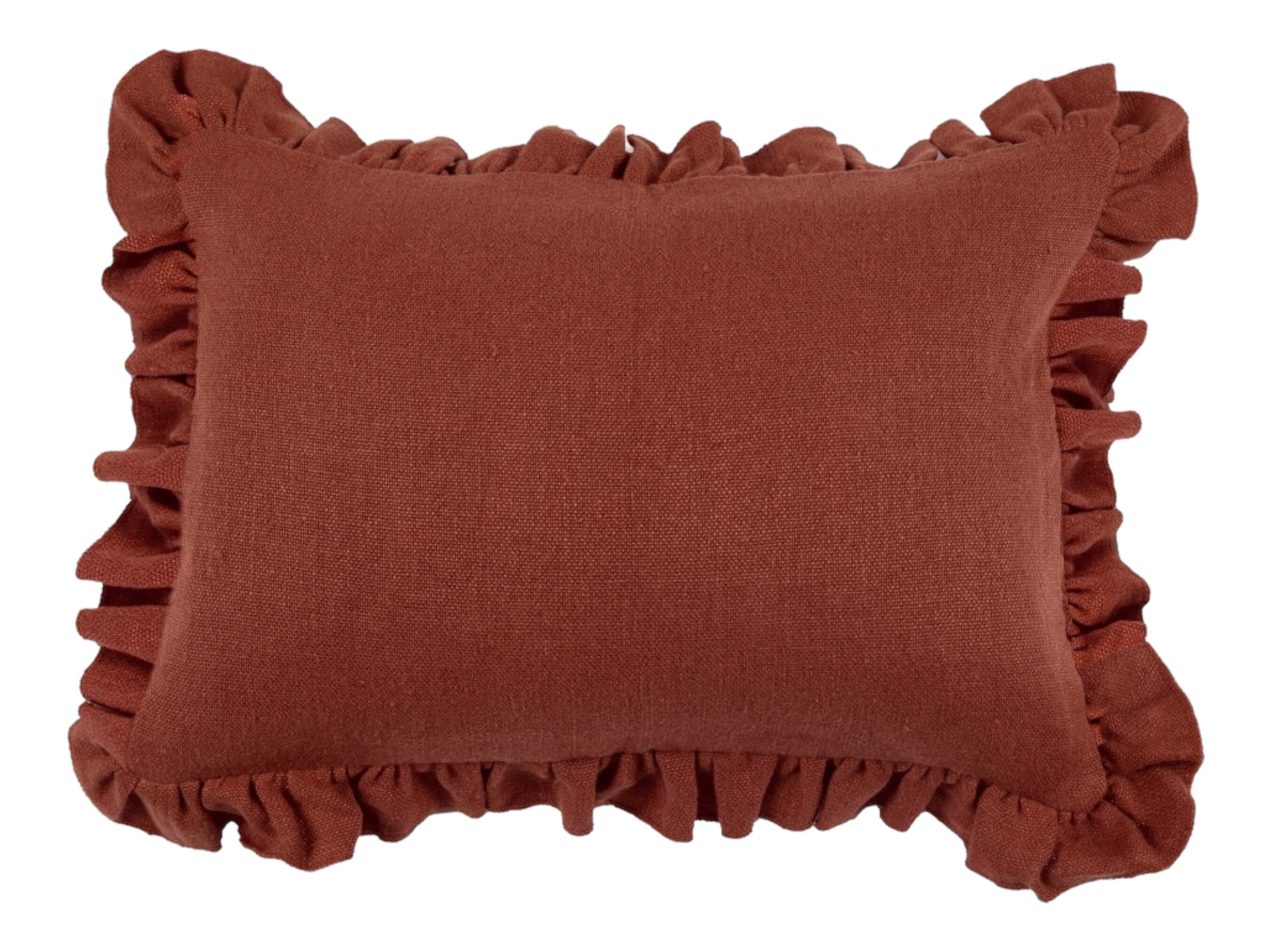 Anika Solid Saffron Pillow Cover - Ready to Ship | Decorative Cushion Case for Living Room, Bedroom & Sofa