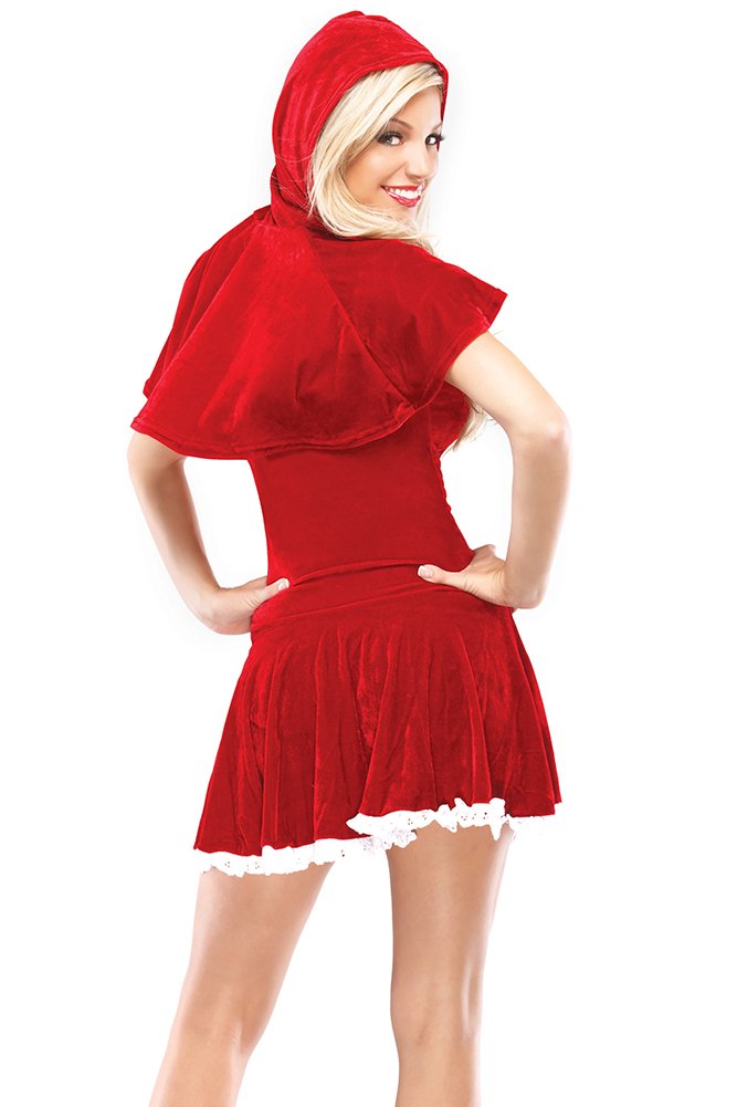 Coquette Women's Red Riding Hood Costume - Elegant Halloween Dress for Cosplay, Fairy Tale Party & Themed Events