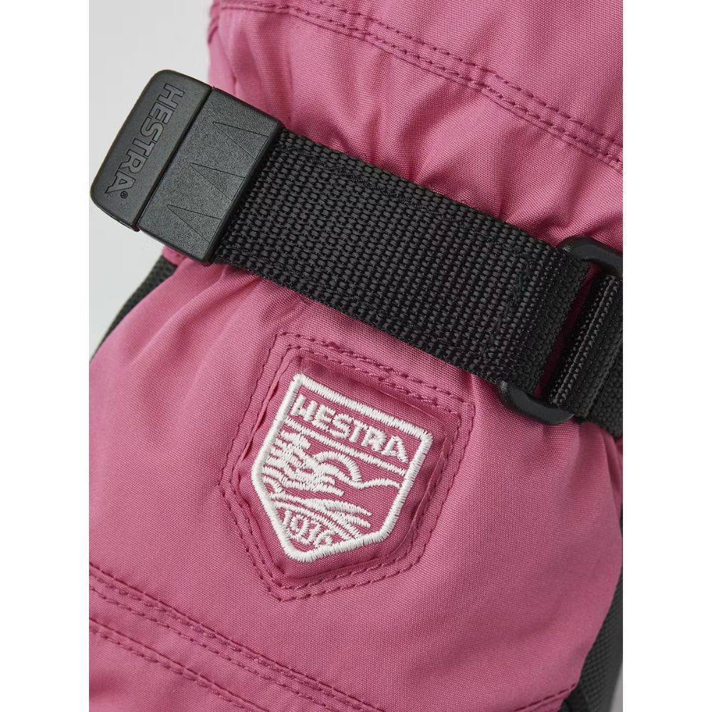 Hestra Gore-Tex Gauntlet Junior 5-Finger Ski Gloves for Kids - Waterproof & Warm Winter Gloves - Fuchsia Pink - Perfect for Skiing, Snowboarding & Outdoor Winter Activities
