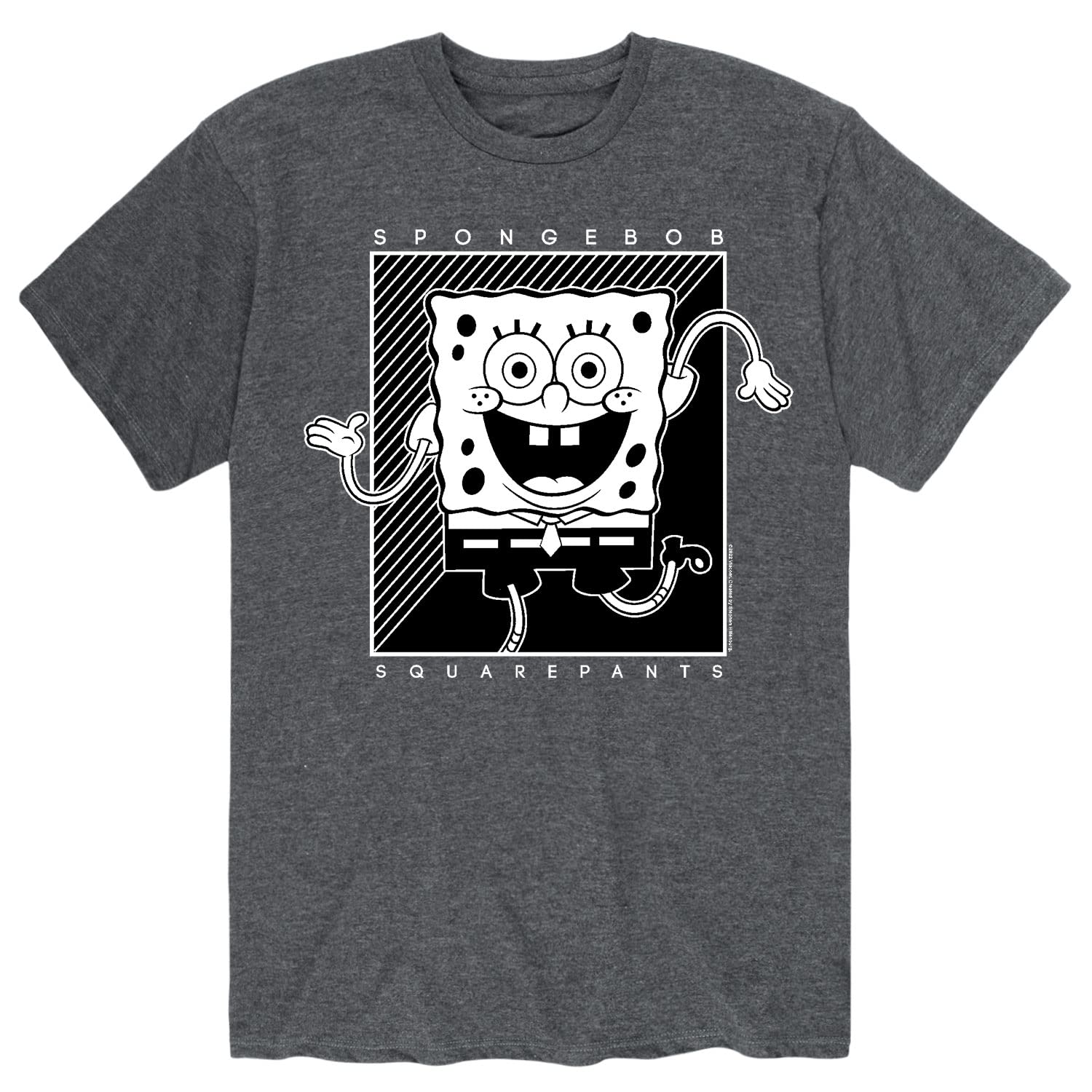 HYBRID APPAREL Men's Spongebob Squarepants Graphic T-Shirt - Short Sleeve Casual Tee for Fans - Perfect for Cosplay, Comic Con & Everyday Wear