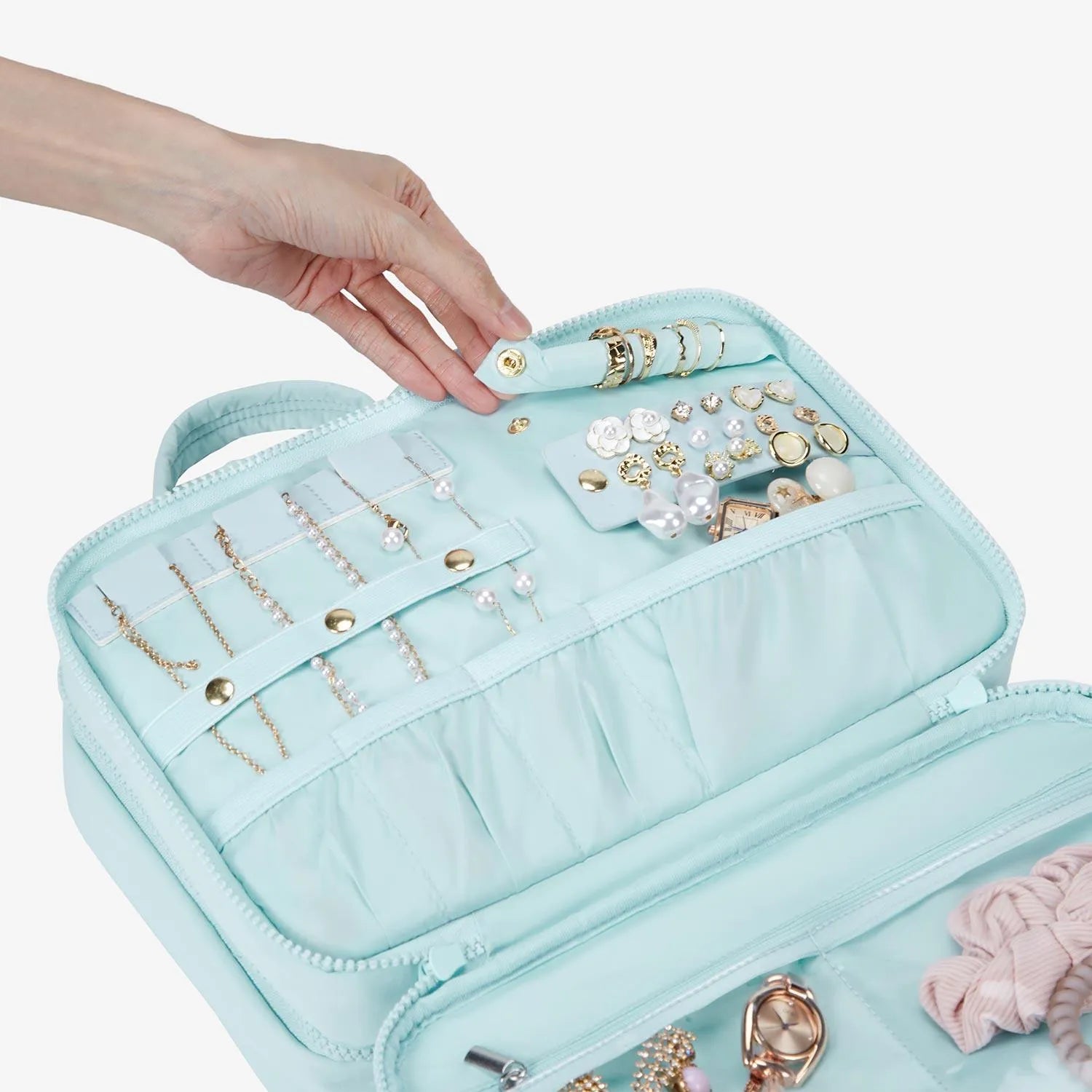 SpaceSaver Toiletry Bag - Waterproof Hanging Travel Cosmetic Organizer for Men & Women - Perfect for Camping, Gym, Business Trips & Vacation