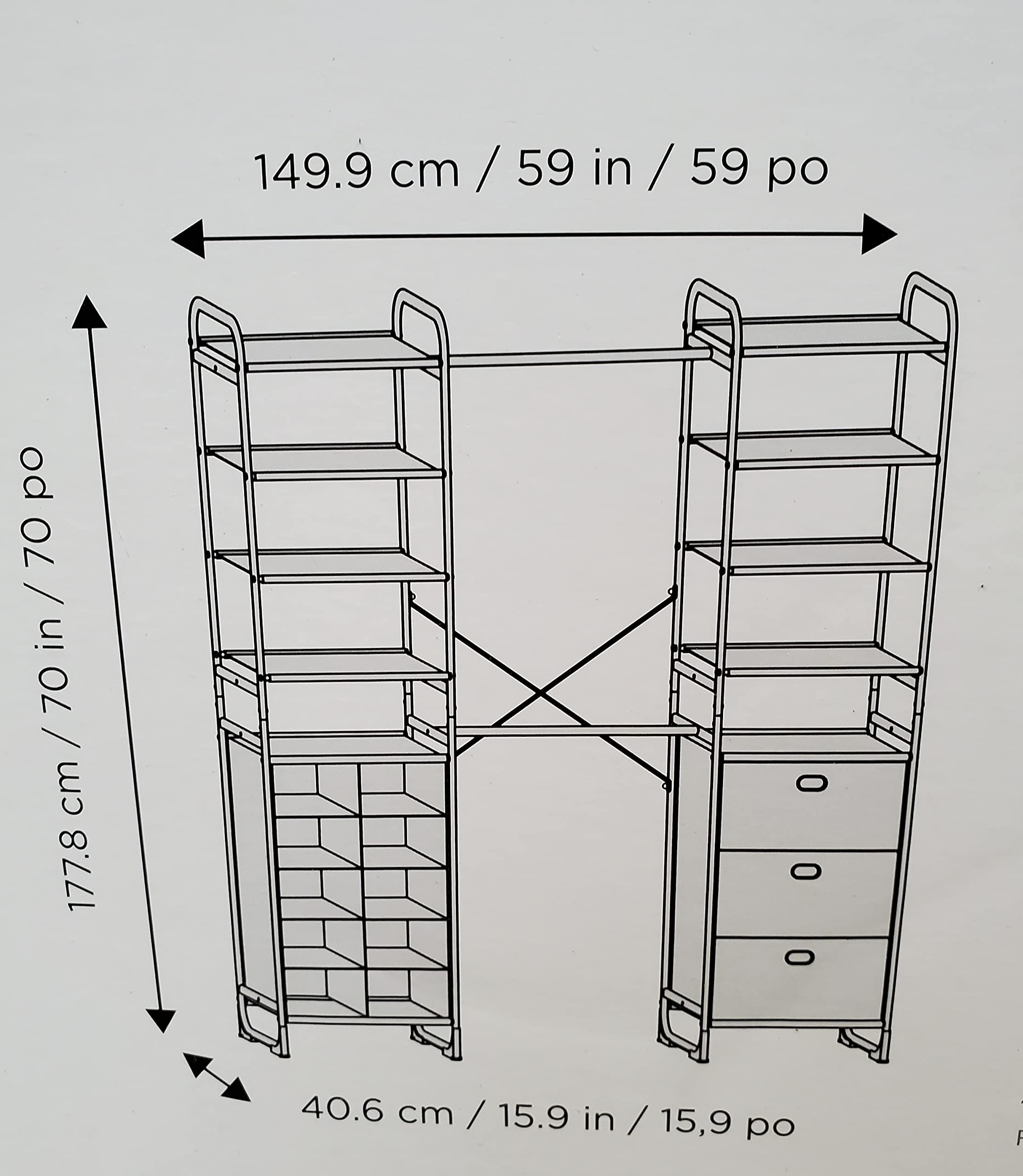 Neatfreak Versa Modular Storage Organizer - Expandable & Customizable Home & Office Storage Solution for Closet, Pantry, and Garage Organization