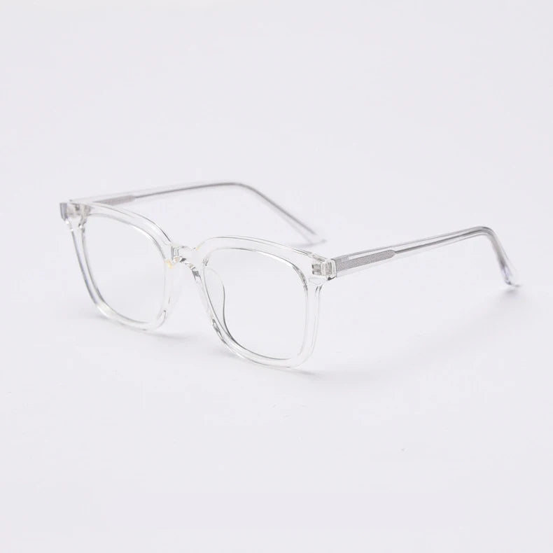 CCspace Unisex Full Rim Square TR90 Titanium Frame Eyeglasses 49863 - Lightweight & Durable Glasses for Work, Reading & Everyday Wear