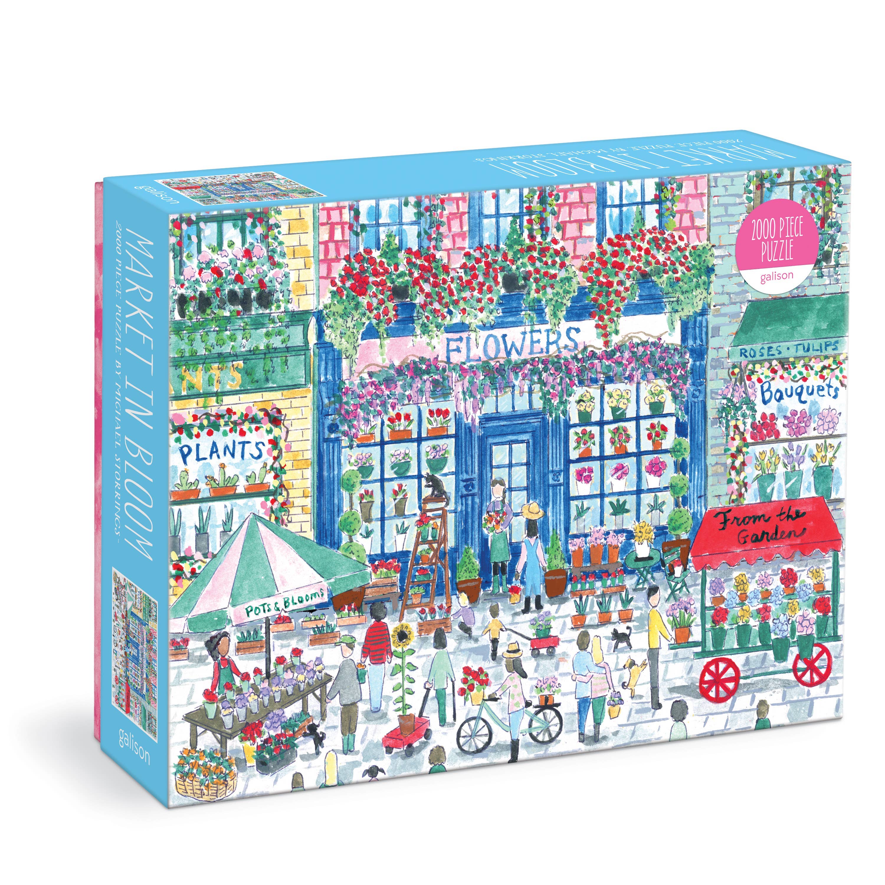 Market in Bloom 2000 Piece Jigsaw Puzzle | High-Quality Adult Puzzle for Relaxation & Home Decor | Perfect for Family Game Night & Stress Relief