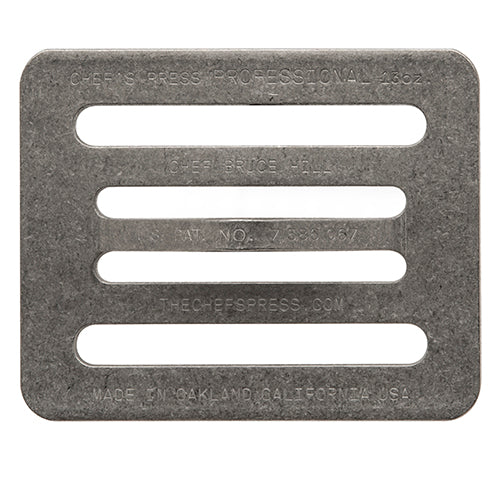 Premium 13 oz Stainless Steel Chef's Press - Perfect for Grilling, Panini Pressing & Even Weight Distribution | Ideal for Home Cooks & Professional Chefs
