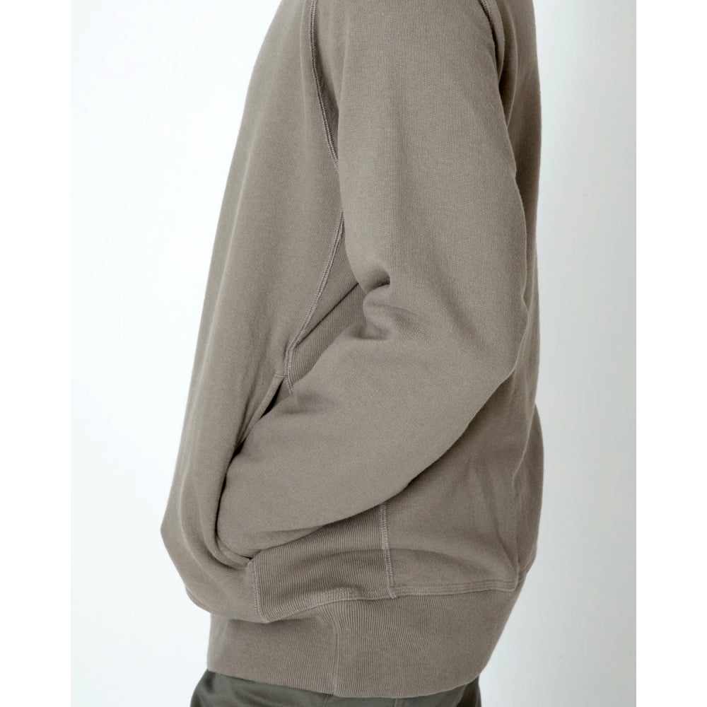 NONNATIVE DWELLER Crewneck Cotton Sweatshirt - Cement Gray Pullover for Men | Casual Streetwear & Loungewear for Everyday Comfort