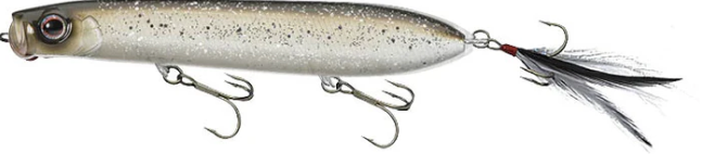 Evergreen Shower Blows 5 7/8 Topwater Pencil Popper Fishing Lure - Saltwater & Freshwater Bass Fishing for Topwater Action