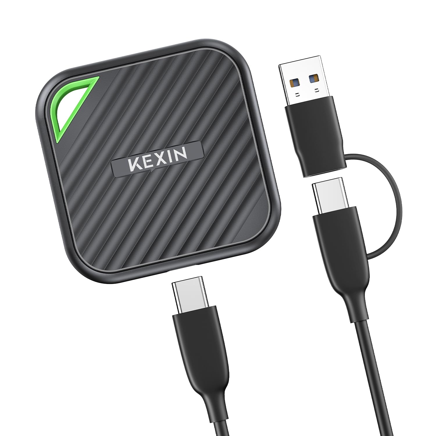 KEXIN 1TB Portable External SSD - USB C 3.2 Gen 2x2 Solid State Drive with 2000MB/s Speed - Compatible with PC, Mac, Laptop, PS5, Xbox - Perfect for Gaming, Video Editing & Data Storage