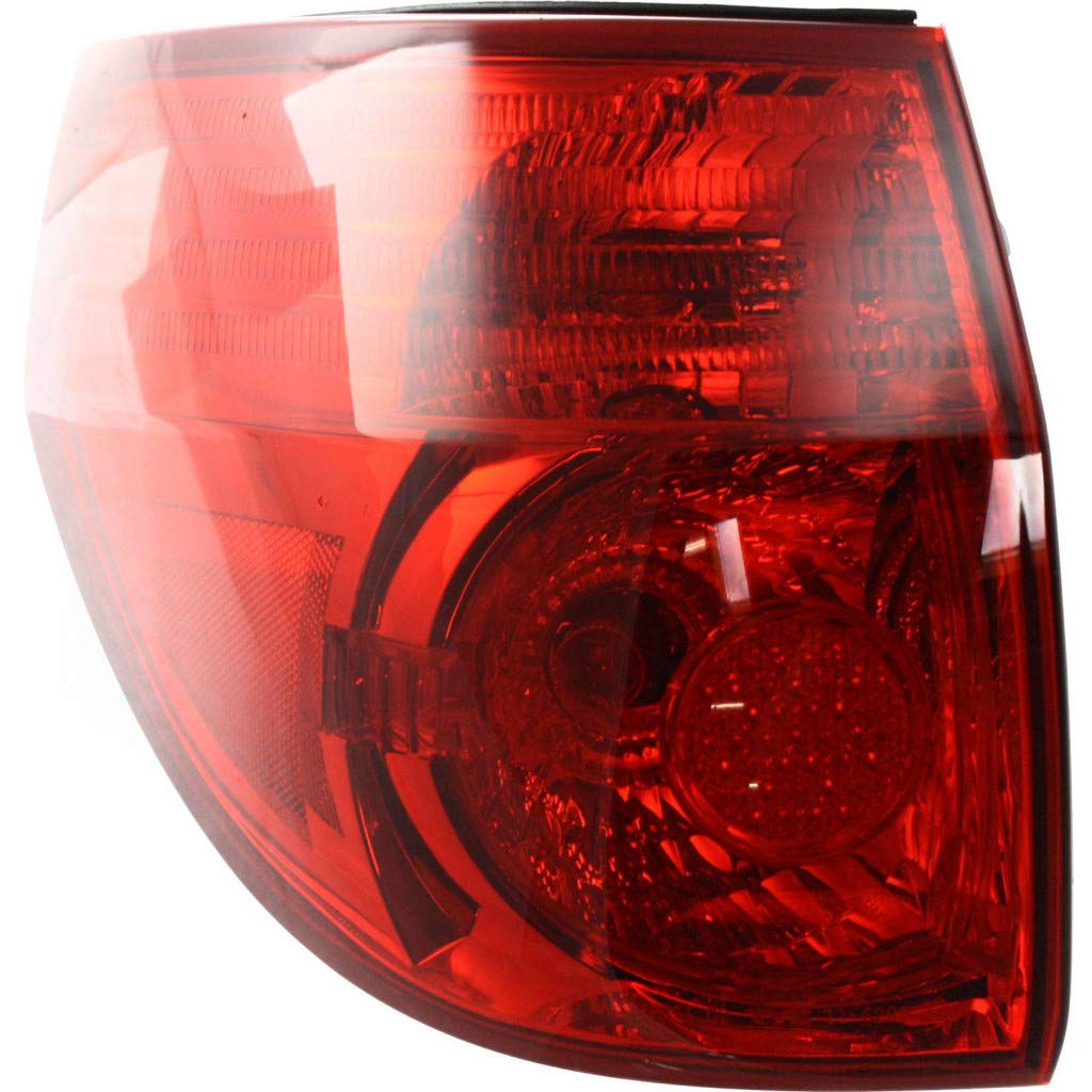 2006-2010 Toyota Sienna Driver Side Tail Light Assembly - CAPA Certified Replacement with Bulbs Included (Part# TO2804102, OEM# 81560-AE020) - Perfect for Night Driving & Vehicle Safety Upgrades