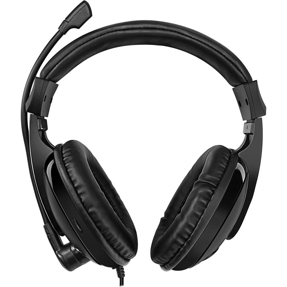 Adesso Xtream H5 Wireless Bluetooth Headphones with Built-in Mic - Noise Cancelling Over-Ear Headset for Gaming, Music & Work Calls