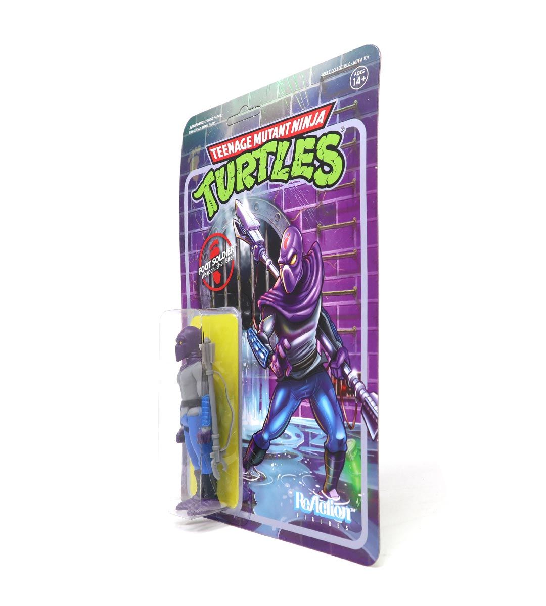 TMNT Foot Soldier ReAction Figure - Teenage Mutant Ninja Turtles Action Figure for Collectors & Fans - Perfect for Display, Play & Nostalgic TMNT Collections