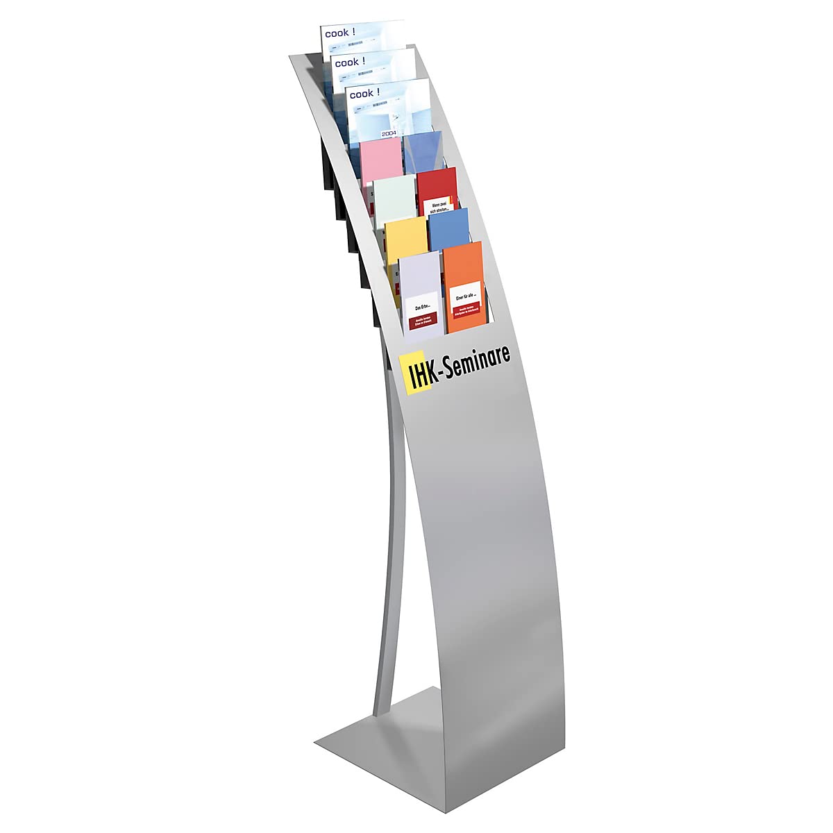 6509 Narrow Information Stand/Brochure Floor Stand - Compact Display for Retail Stores, Hotels & Trade Shows