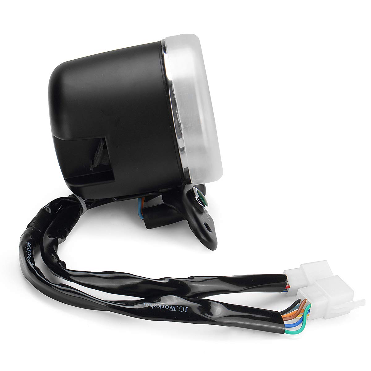 YONGYAO Motorcycle USB Charger with Speedometer, Oil Gauge & LED Signal Light - Retro Multifunction Gear Display for Harley, Cruiser, Touring Bikes (Perfect for Night Riding & Long Distance Travel)