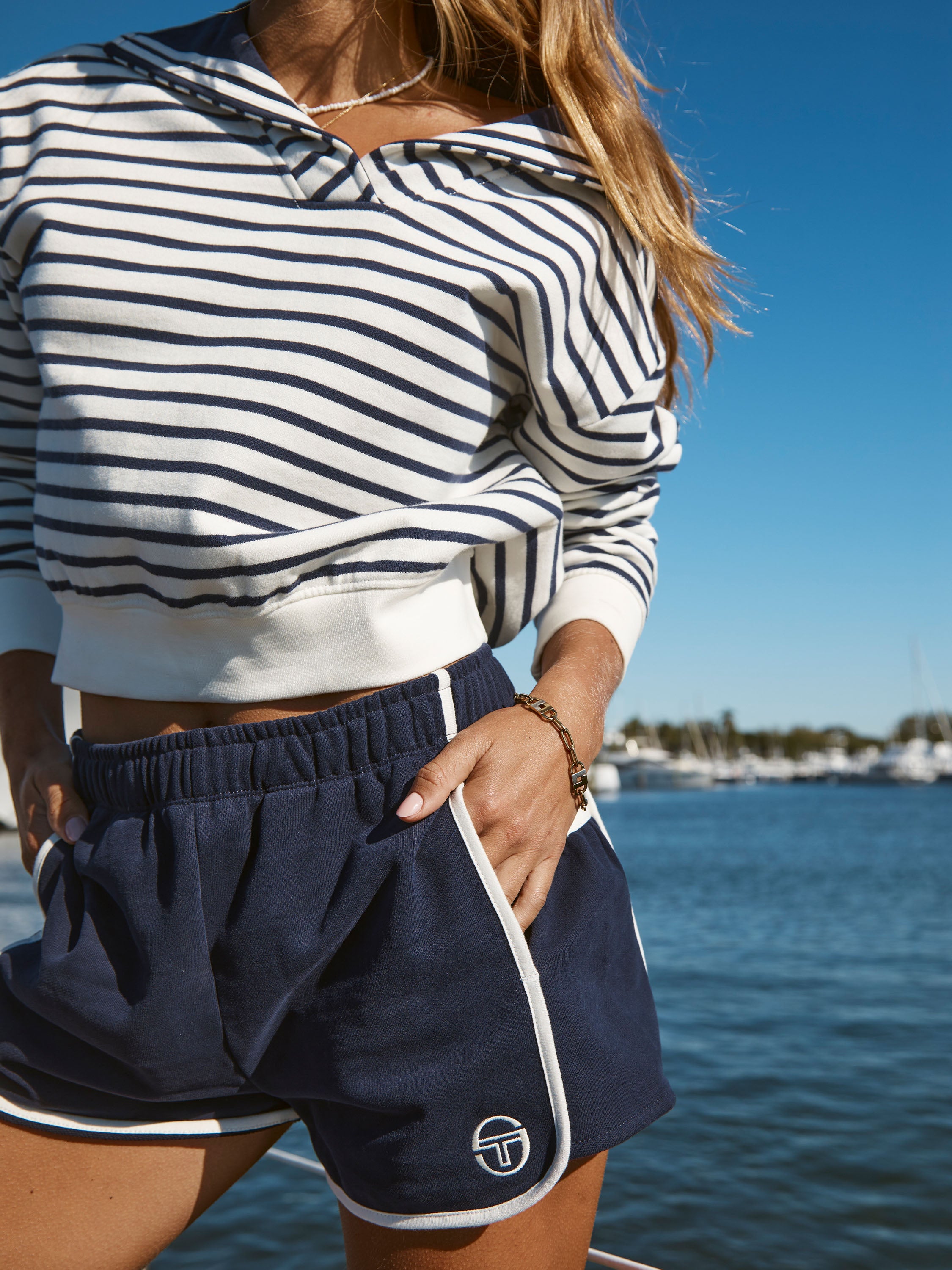 Marina Shorts in Maritime Blue - Comfortable Nautical Style Swim Shorts for Men | Perfect for Beach, Pool, and Summer Vacations