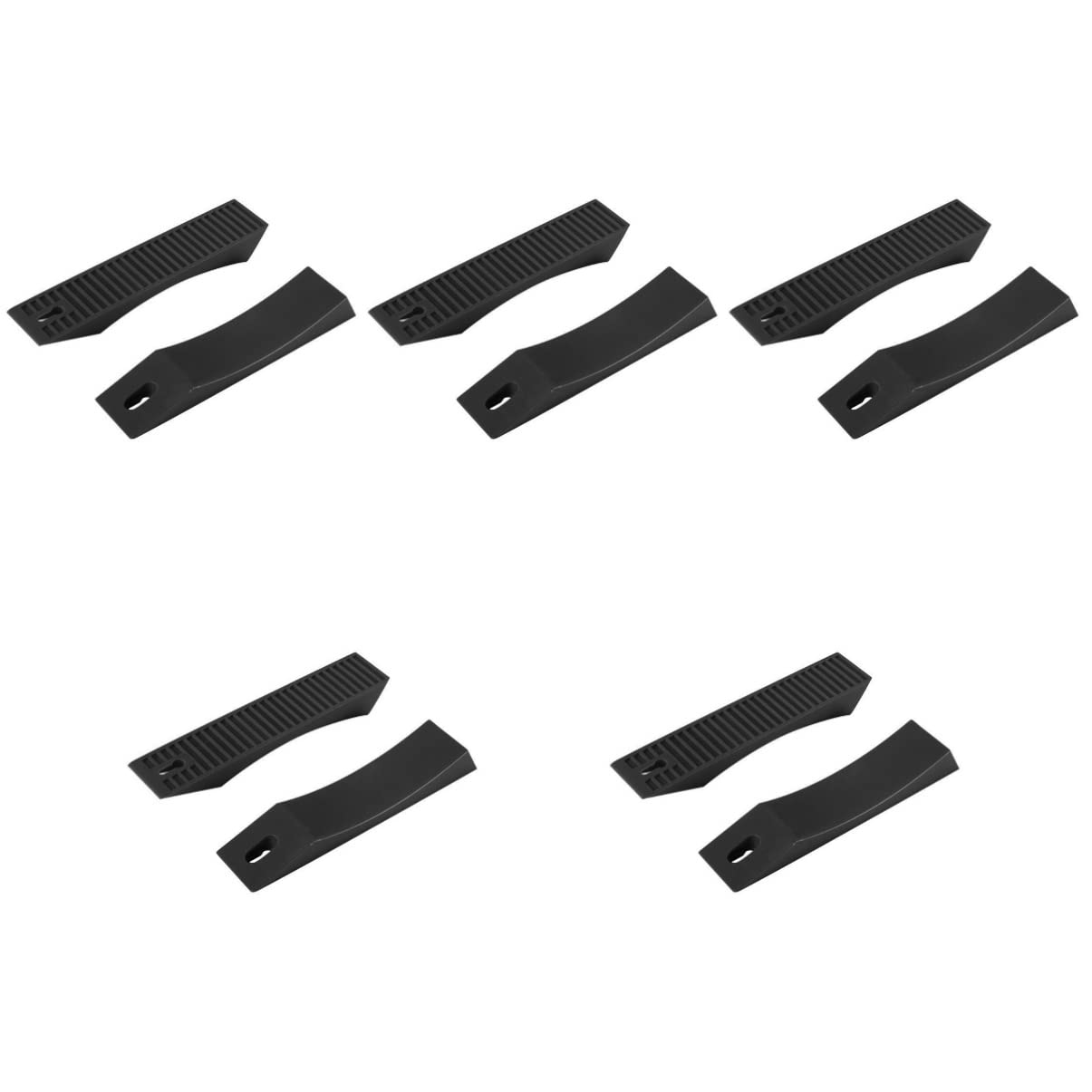 CLISPEED 10-Pack Barbell Jack - Heavy Duty Deadlift Jack Alternative with Wedge Design for Easy Plate Loading & Unloading - Perfect for Home Gym, CrossFit & Powerlifting Workouts