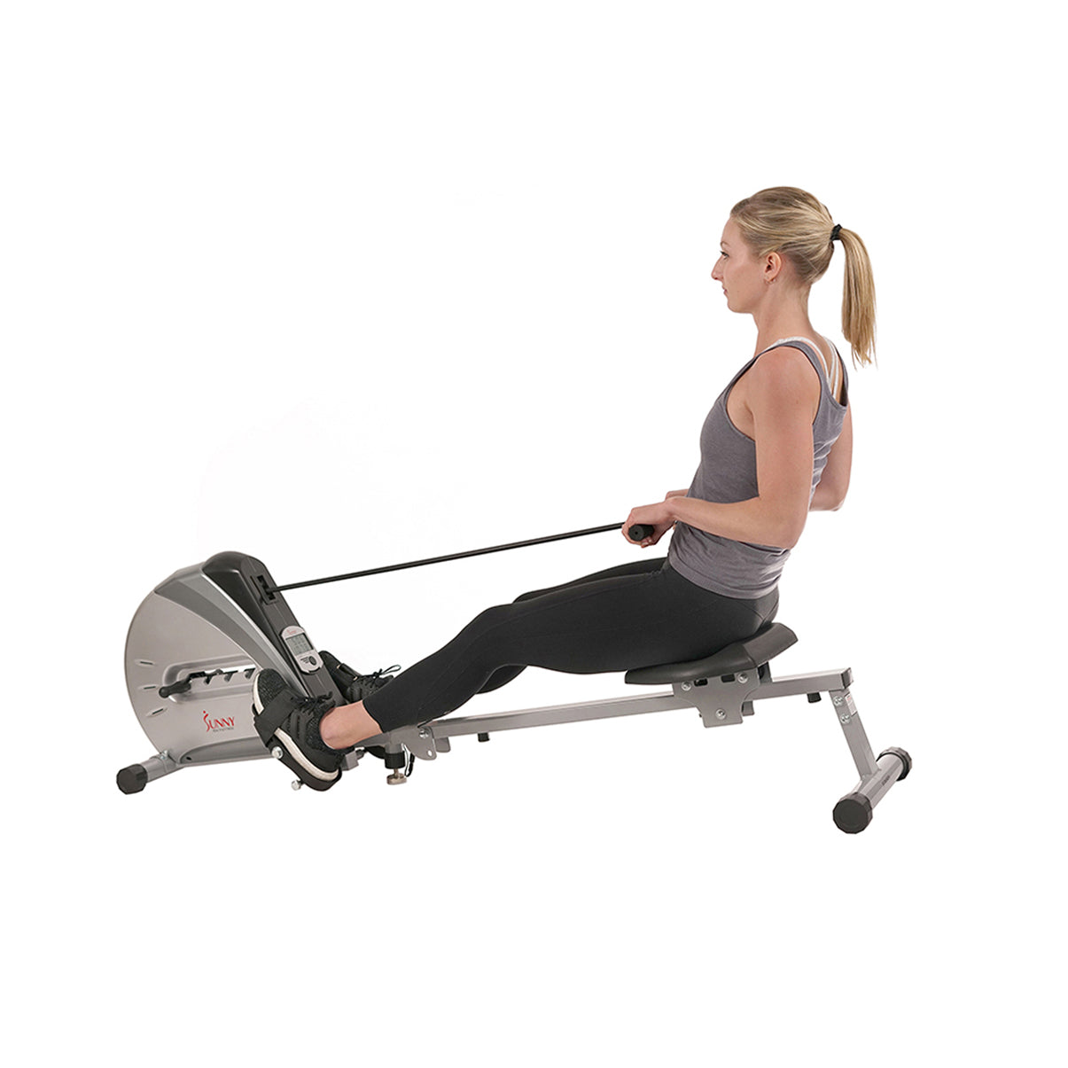 Elastic Cord Rowing Machine - Adjustable Bungee Resistance Rower for Home Gym Workouts | Perfect for Cardio Training, Full-Body Exercise & Indoor Fitness