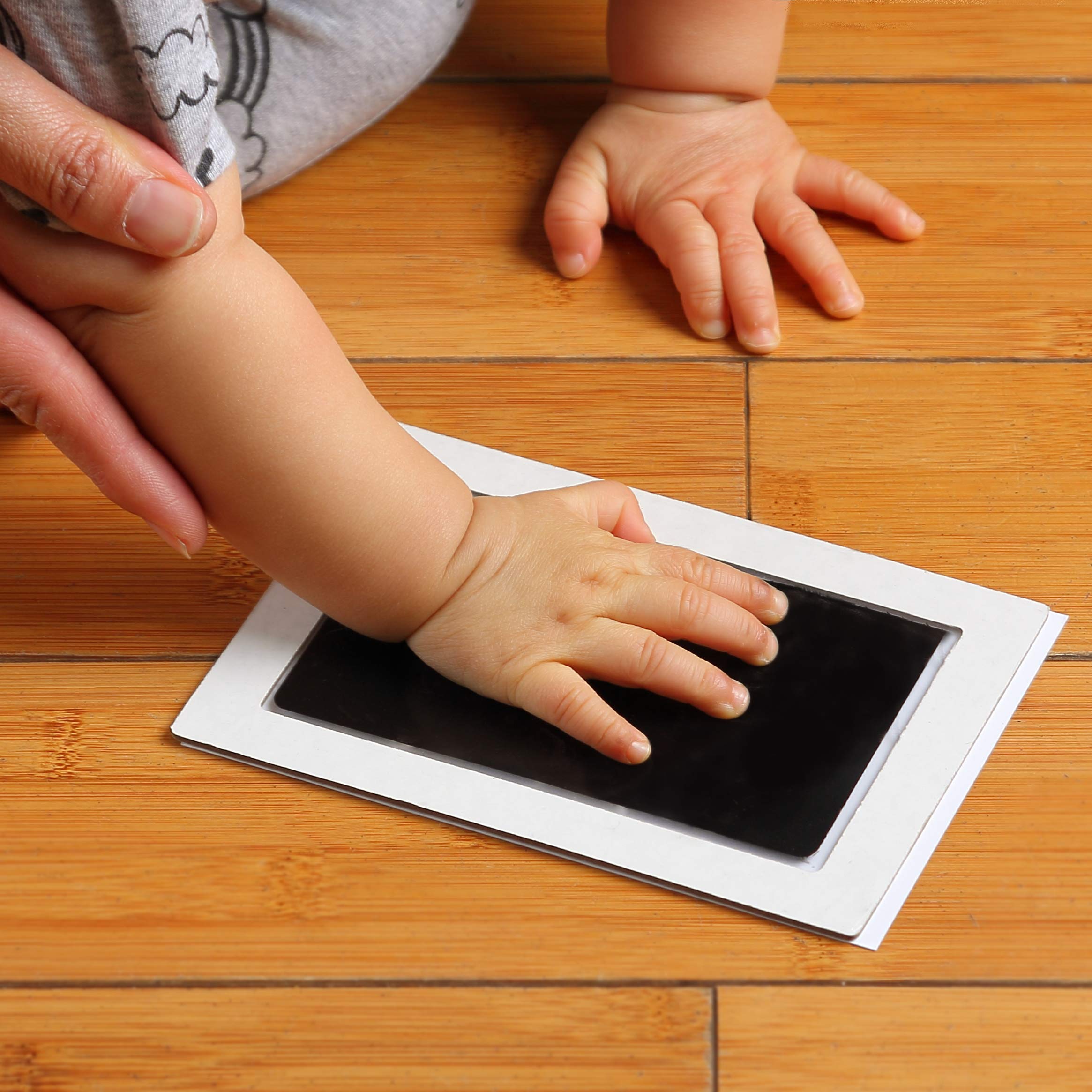 Eco-Friendly Green Pollywog Clean Touch Inkless Pad | Non-Toxic, Extra-Large Baby Handprint & Footprint Kit | Safe Inkless Print for Newborns & Pets | Perfect for Baby Memory Books, Nursery Decor & Dog Paw Print Keepsakes