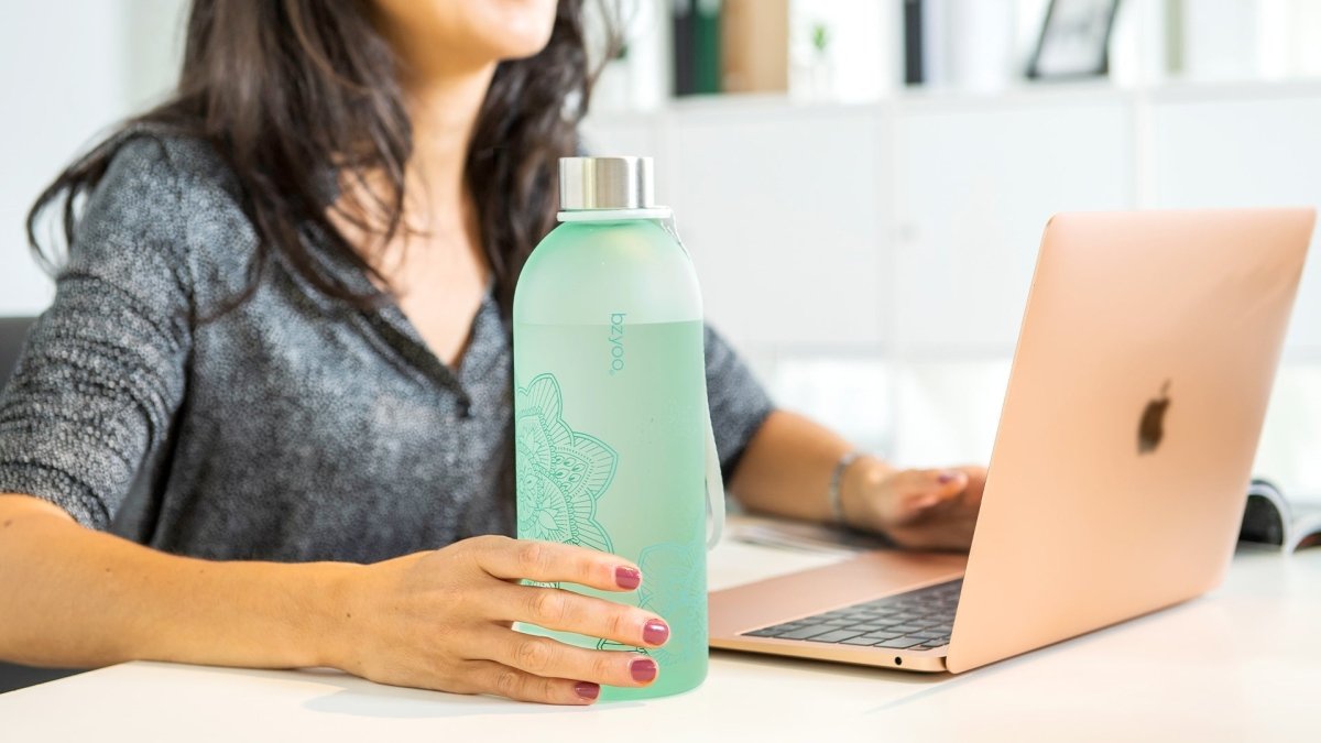 32oz La La Mandala Time Marker Tritan Water Bottle with Carrying Strap - BPA Free, Leak Proof, Motivational Water Tracking - Perfect for Gym, Hiking, Yoga & Daily Hydration (Green)