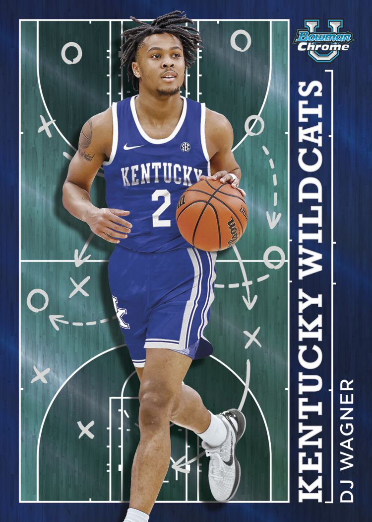 2023-24 Topps Bowman University Chrome Basketball Cards - Single Pack | Collectible Sports Trading Cards for Fans & Enthusiasts | Perfect for Gifts, Trading & Display