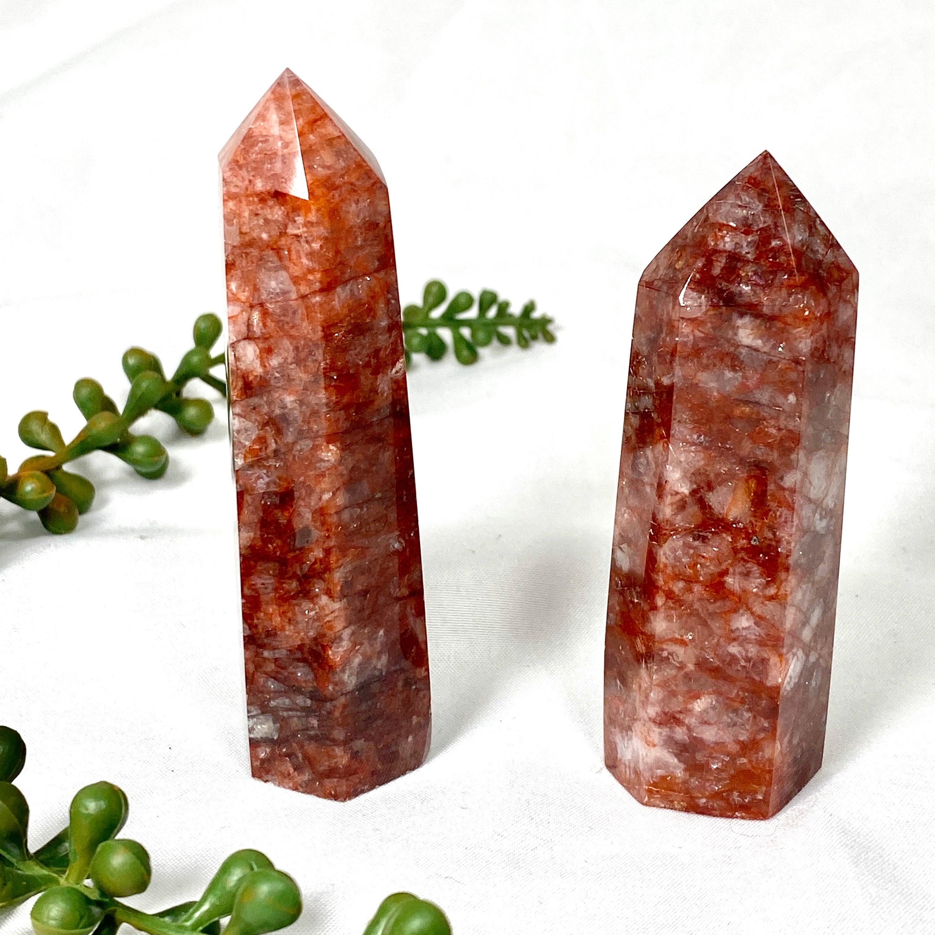 100g Fire Quartz Generator for Energy Healing & Chakra Balancing - Perfect for Meditation, Reiki, and Spiritual Practices