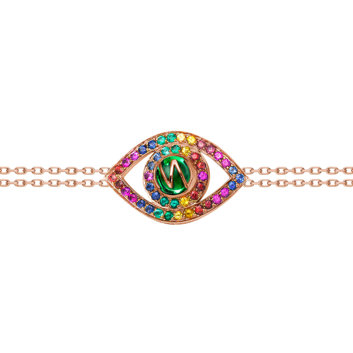 18K Gold Big Diamond Evil Eye Bracelet for Women - Protection & Good Luck Charm - Perfect for Gifts, Parties & Everyday Wear