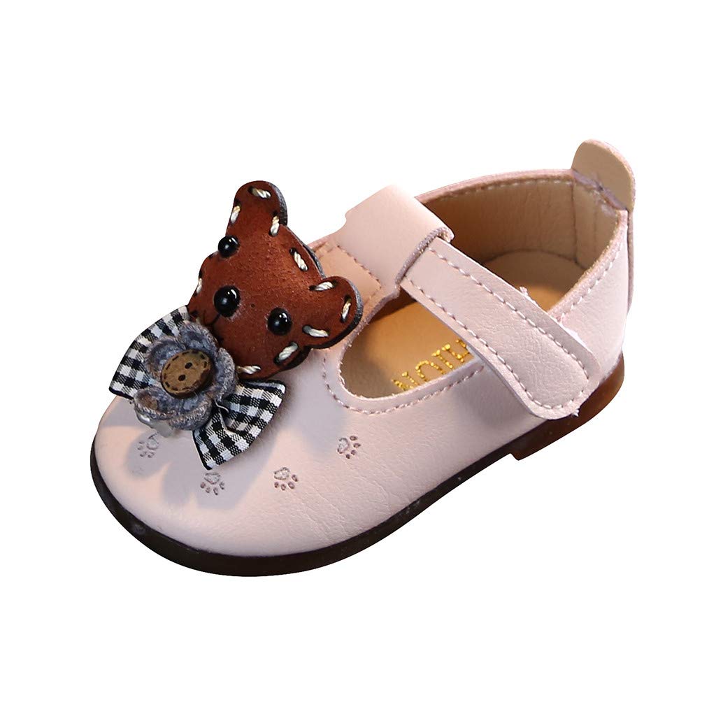 Pink Princess Baby Walking Shoes for Girls - Soft-Soled Indoor Toddler Shoes for Flower Girls & Parties