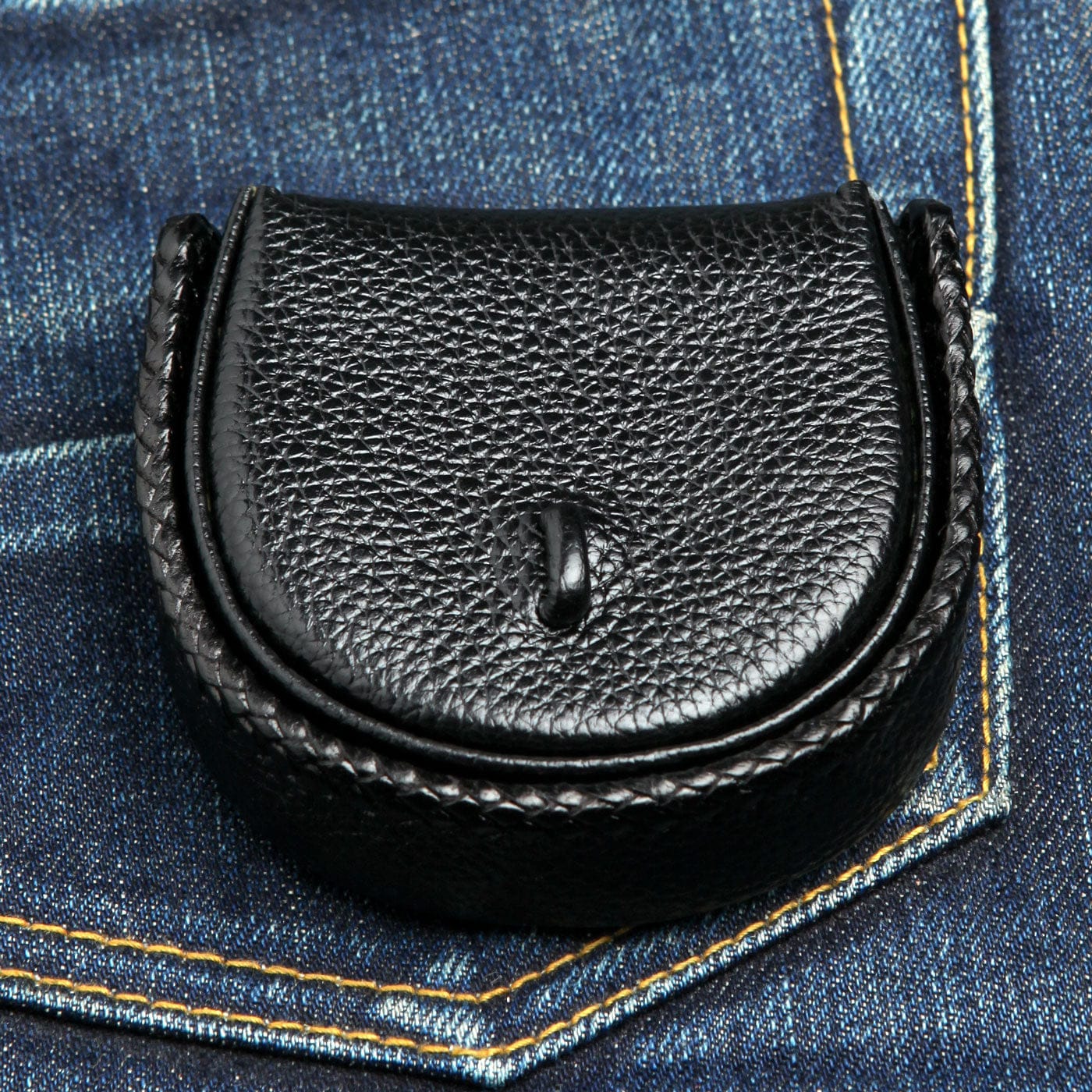 Gothic Black Cross Stingray Leather Men's Coin Wallet - Stylish & Durable Slim Wallet for Everyday Carry, Travel & Gifts