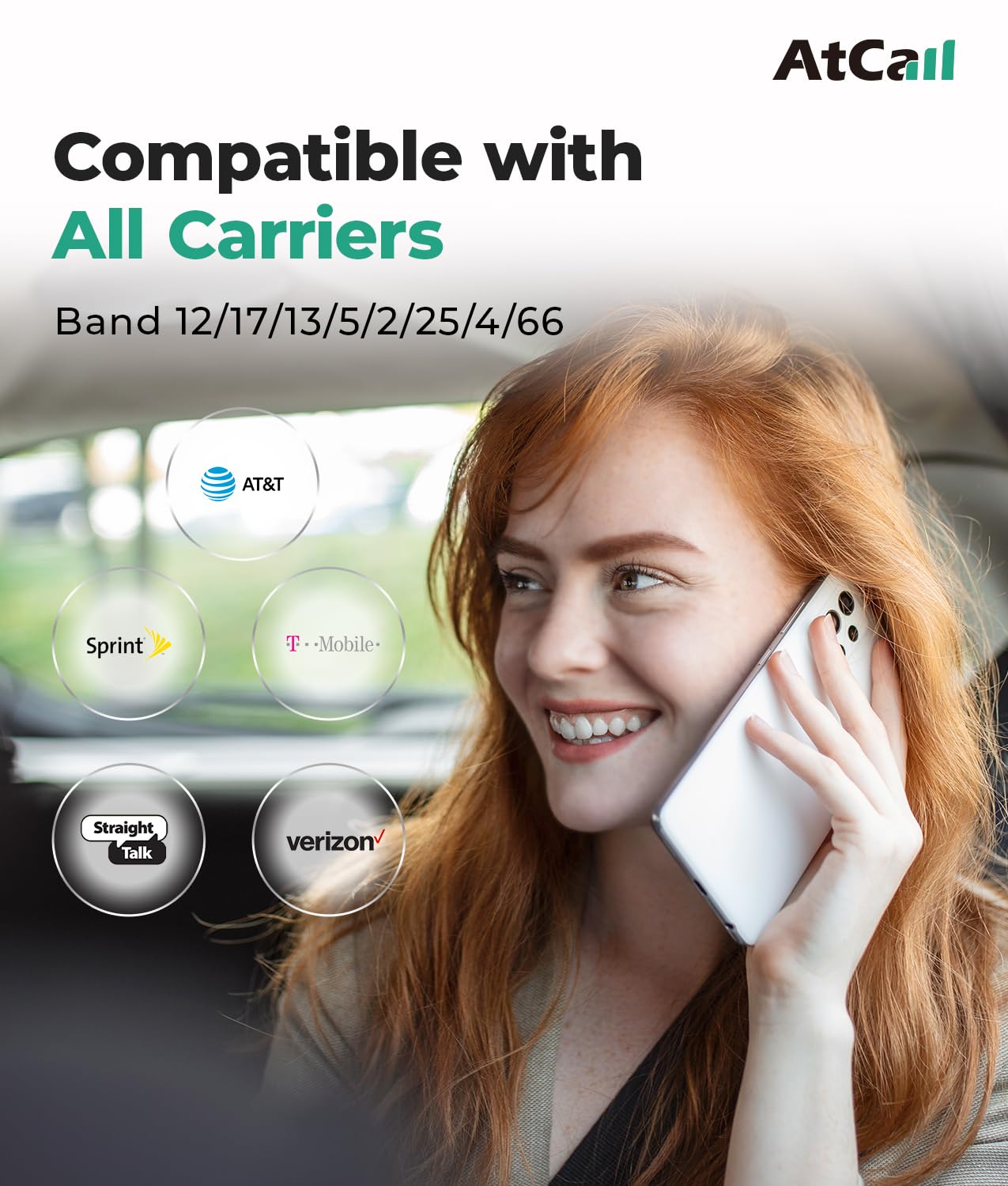 5G & 4G LTE Car Cell Phone Signal Booster with Magnetic Roof Antenna - FCC Approved for Verizon, AT&T, T-Mobile | Stronger Reception for Road Trips, Commuting & Rural Driving