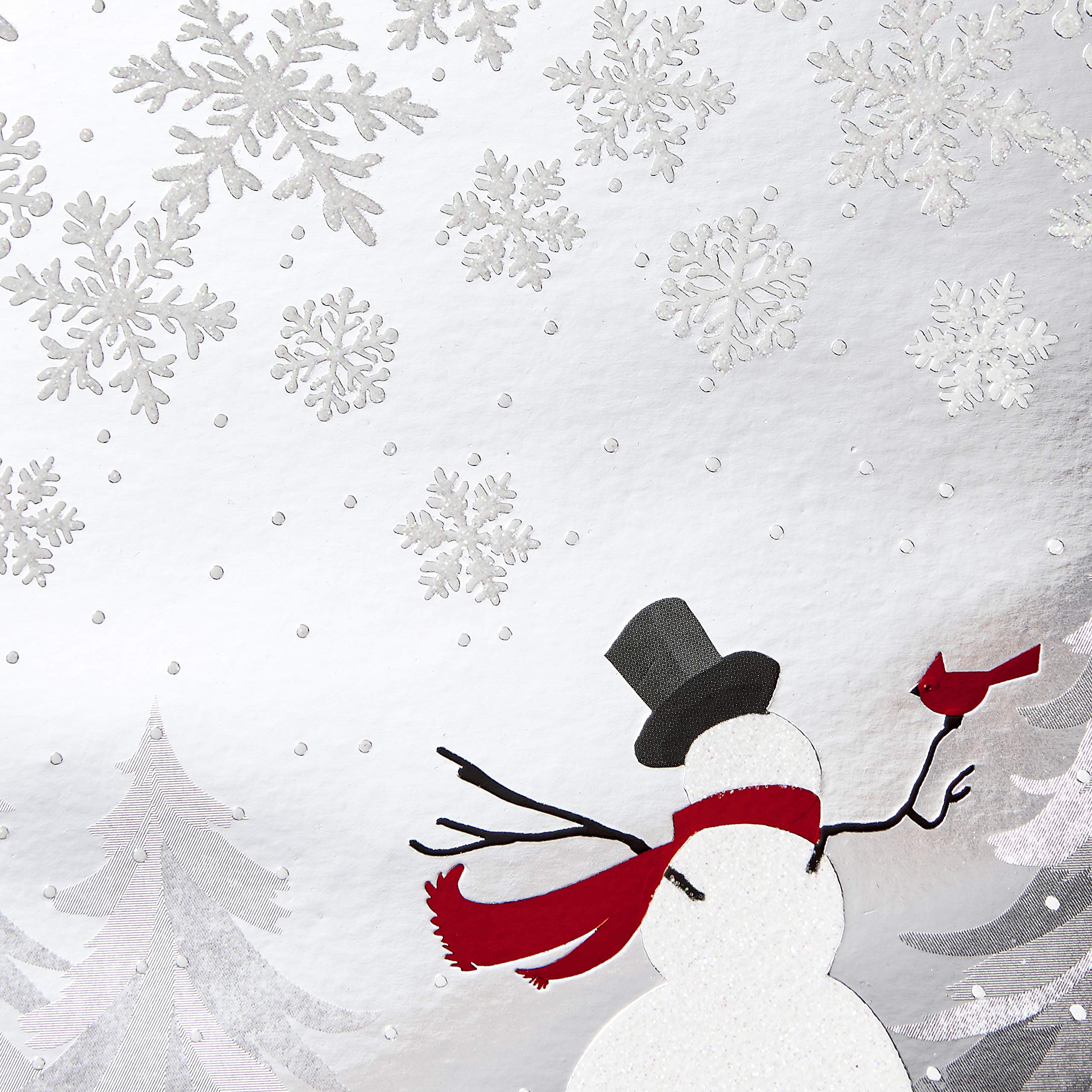 Hallmark Boxed Christmas Cards - Snowman and Cardinal Design (16 Cards & 17 Envelopes) for Holiday Greetings, Gift Giving & Festive Decorations (1XPX5437)