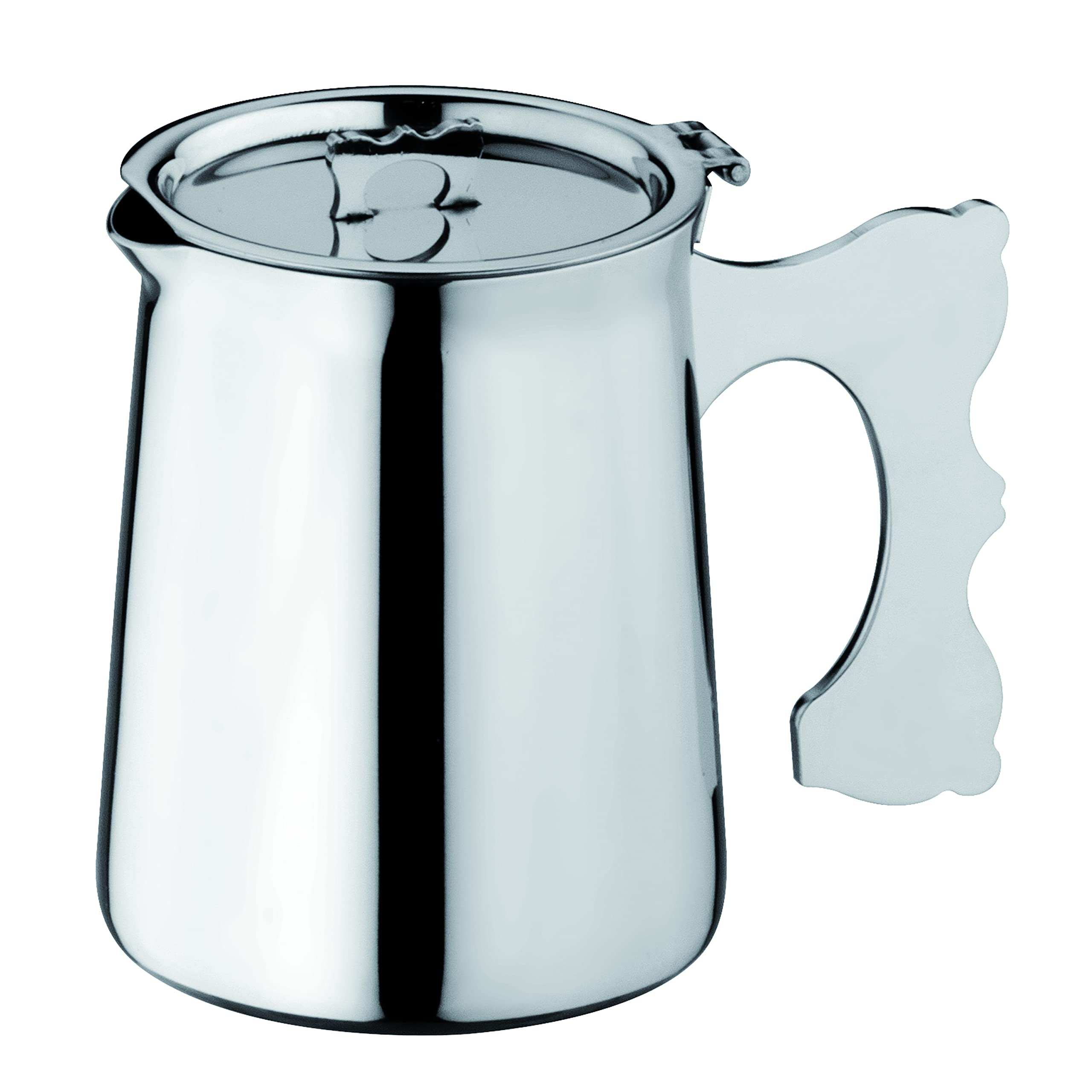 Mepra AZD20041108 Dolce Vita 0.7L Silver Coffee Maker - 6-Pack, Dishwasher Safe Espresso Machine for Home & Office Use
