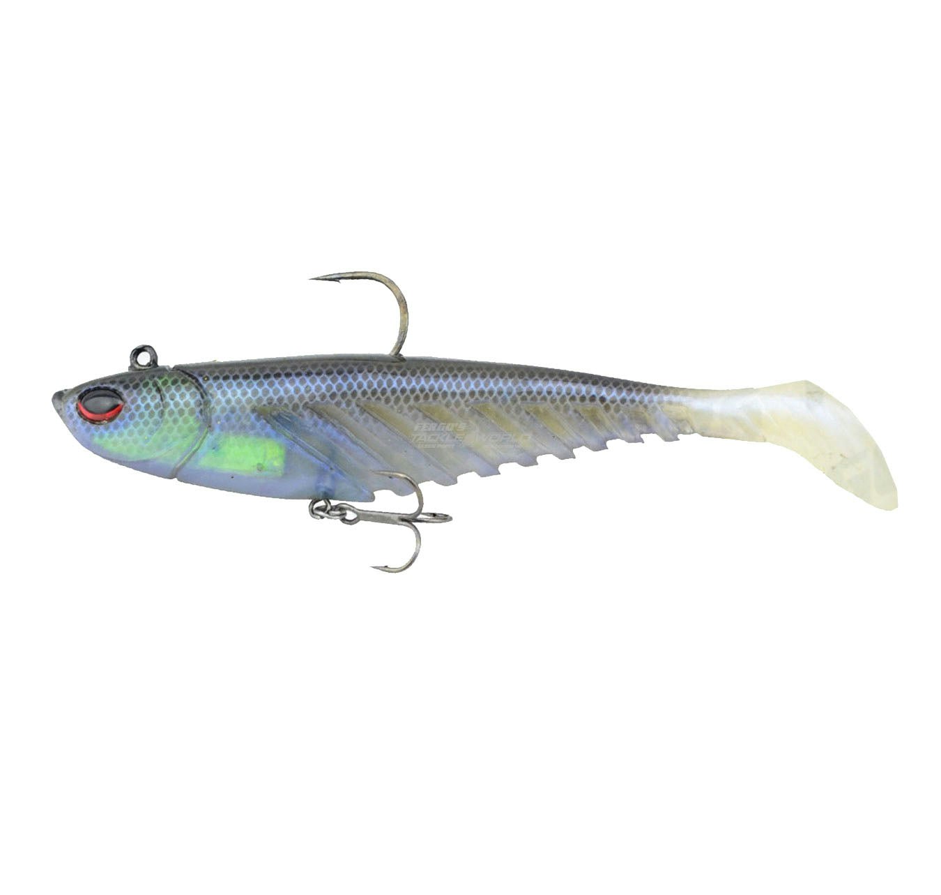 Berkley Powerbait Rigged Papa Giant Shad 23cm Soft Plastic Fishing Lures - Perfect for Bass, Walleye and Saltwater Fishing