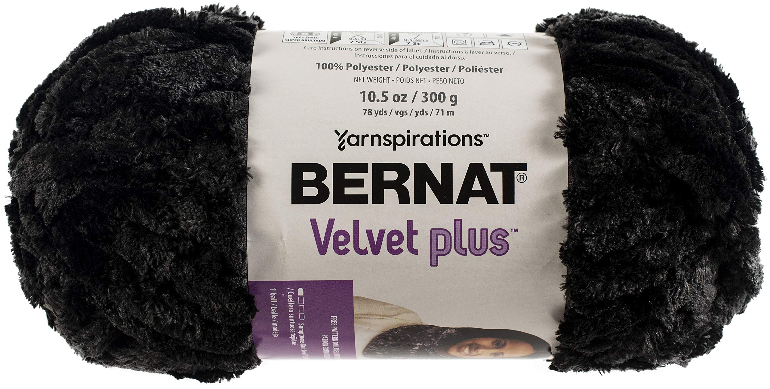 Bernat Blackbird Yarn Velvet Plus - Ultra Soft & Luxurious Knitting Yarn for Scarves, Blankets & Baby Clothes | Perfect for DIY Crochet & Knitting Projects