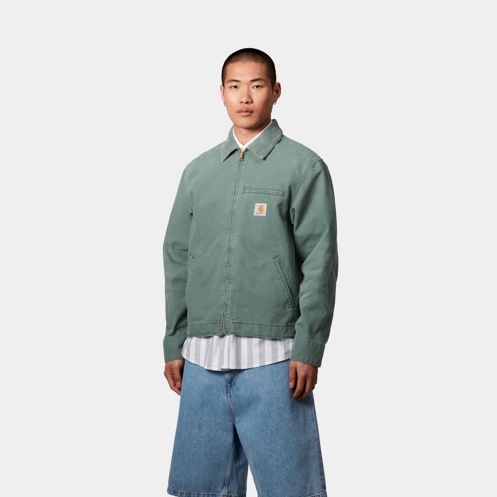 Detroit Jacket for Men & Women - Spring Lightweight Canvas Coat in Silver Pine | Outdoor Hiking, Camping & Urban Streetwear Fashion