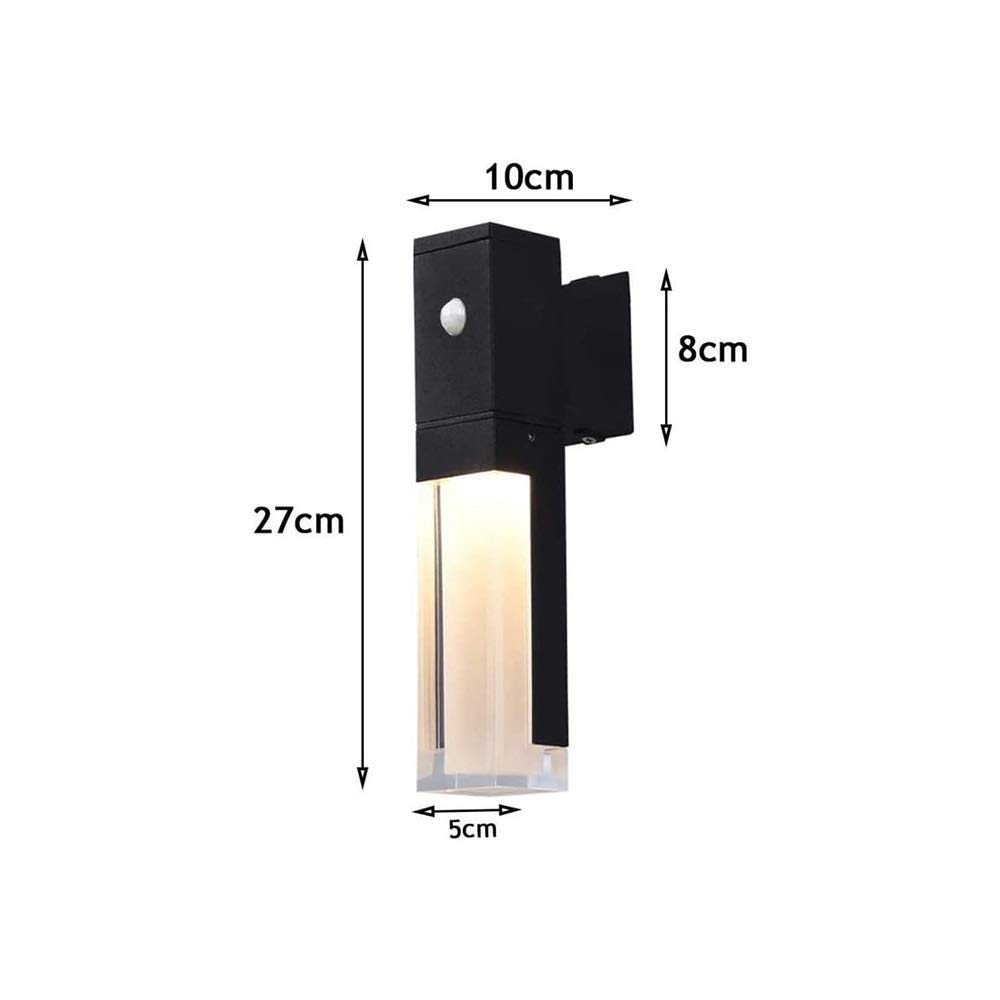 Modern Waterproof Outdoor Wall Light - IP65 Rated for Balcony, Corridor, Bedroom & Living Room - Dimmable LED Wall Lamp for Reading, Decoration & Hotel Aisle Lighting
