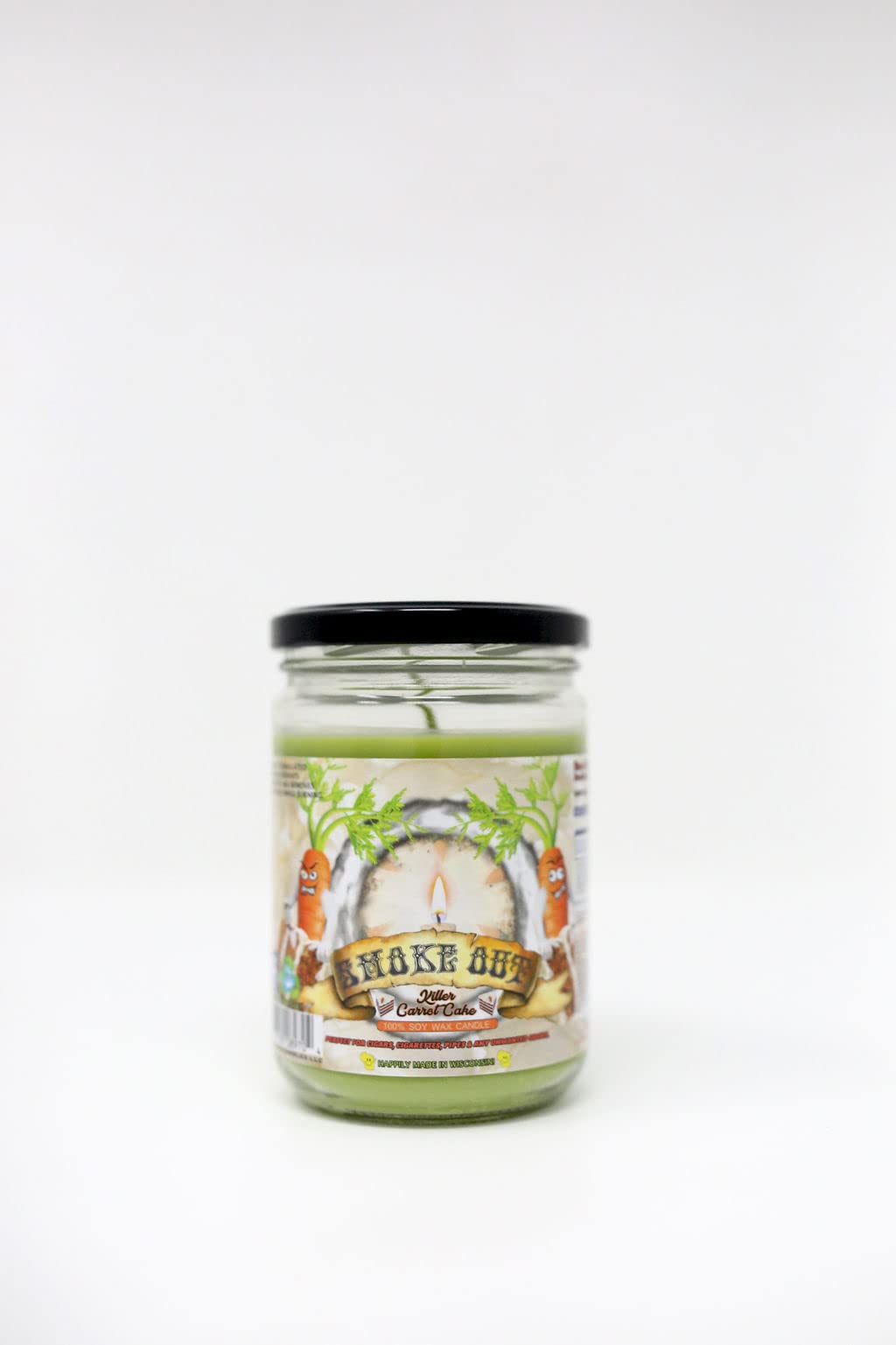 Handmade Soy Wax Killer Carrot Cake Candle - 100% Natural, No Paraffin, Smoke-Free for Home Decor, Relaxation & Aromatherapy