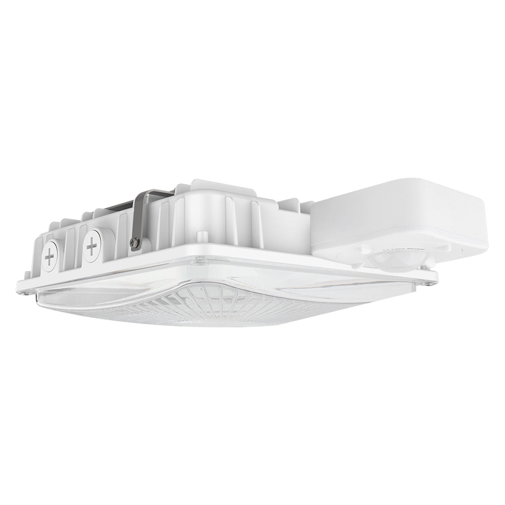 High-Efficiency LED Canopy Light - 63W/45W/30W Selectable, 5000K/4000K Color Temperature, 9,360 LM, Dimmable, 120-277V, 150W Equivalent - Perfect for Warehouses, Garages, and Outdoor Commercial Lighting