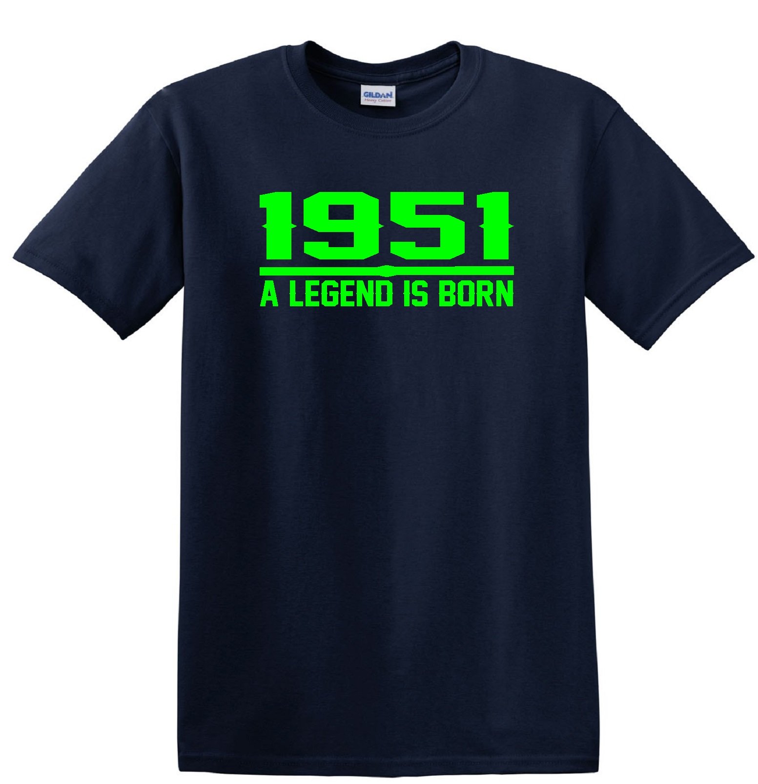 1951 Legend Navy Blue T-Shirt - Vintage Retro Style Cotton Tee for Men & Women | Casual Wear, Street Fashion, Everyday Comfort