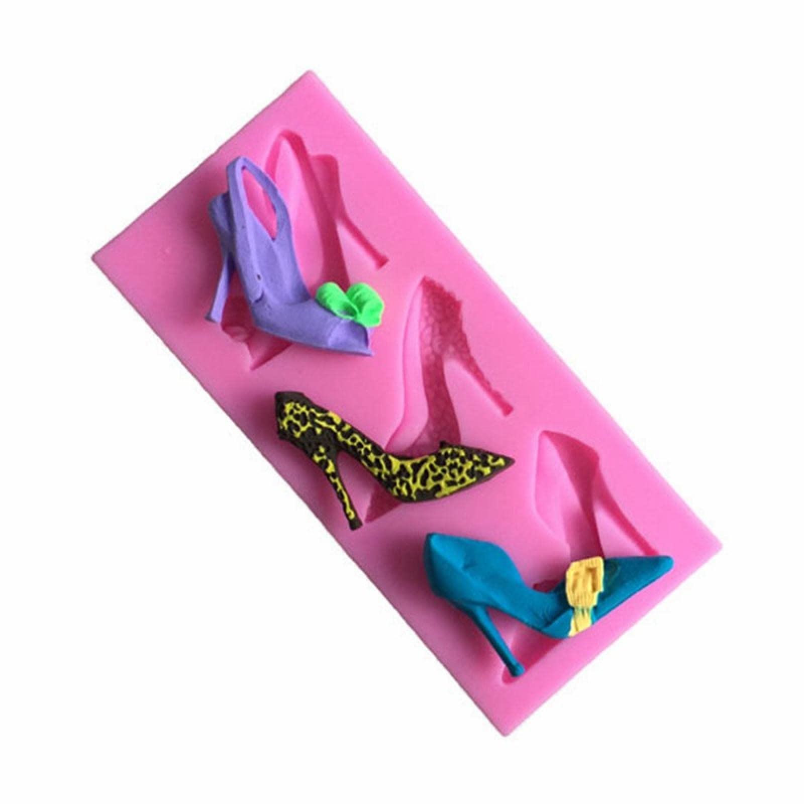 High Heel Shaped Chocolate Molds for Cake Decorating - Fondant & Clay Molds for Baking, DIY Desserts, Wedding Cakes, and Party Treats