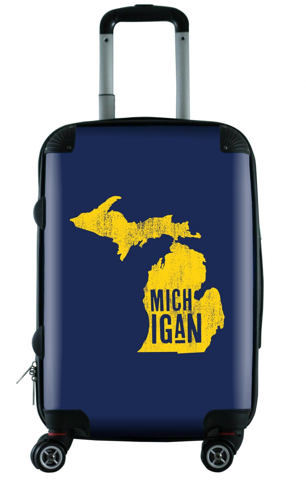612 My Home State Michigan 20 Carry On Luggage - Perfect for Travel, Business Trips & Weekend Getaways