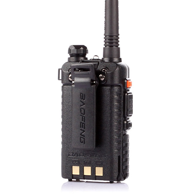 Baofeng UV-5R Dual Band Two-Way Radio [2 Pack] - 4W/1W Power, 128 Channels, Flashlight, VOX & Emergency Alert - Perfect for Outdoor Adventures, Emergency Preparedness & Security Teams