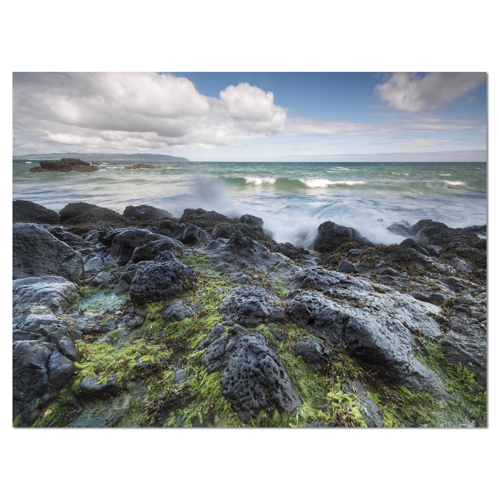 Rocky North Ireland Seashore Photography - Premium Canvas Wall Art Print for Living Room, Bedroom & Office Decor