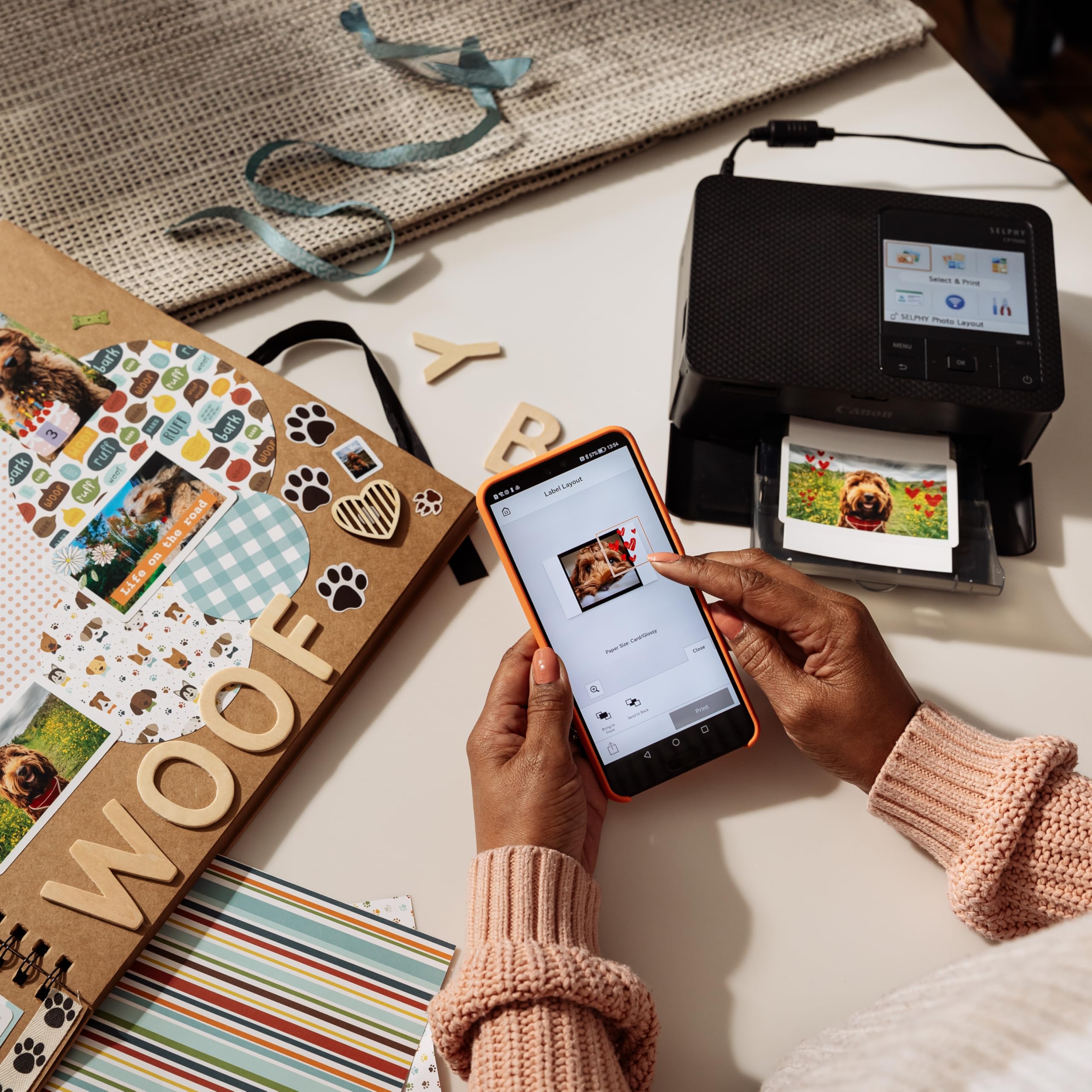 Canon SELPHY CP1500 Compact Photo Printer - Portable & Wireless Instant Photo Printer with AirPrint & Mobile Printing - Perfect for Travel, Parties & Home Photo Printing (Black)