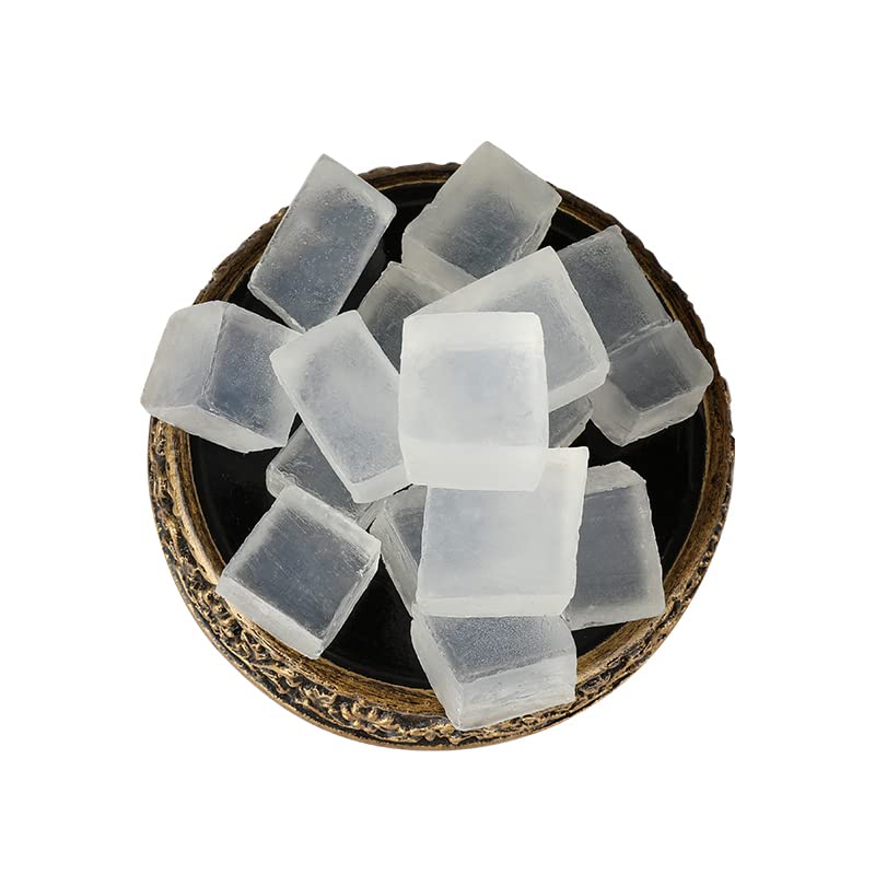Leela Organic Transparent Crystal Clear Glycerin Melt & Pour Soap Base - 500g | Vegan, Natural Soap Making Supplies for DIY Handmade Soaps, Bath Bombs & Skincare Products