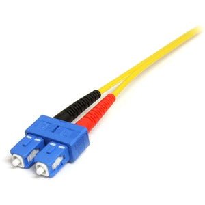 1m Single Mode Duplex Fiber Optic Patch Cable LC to SC - High Speed Data Transmission for Home/Office Network & Data Centers
