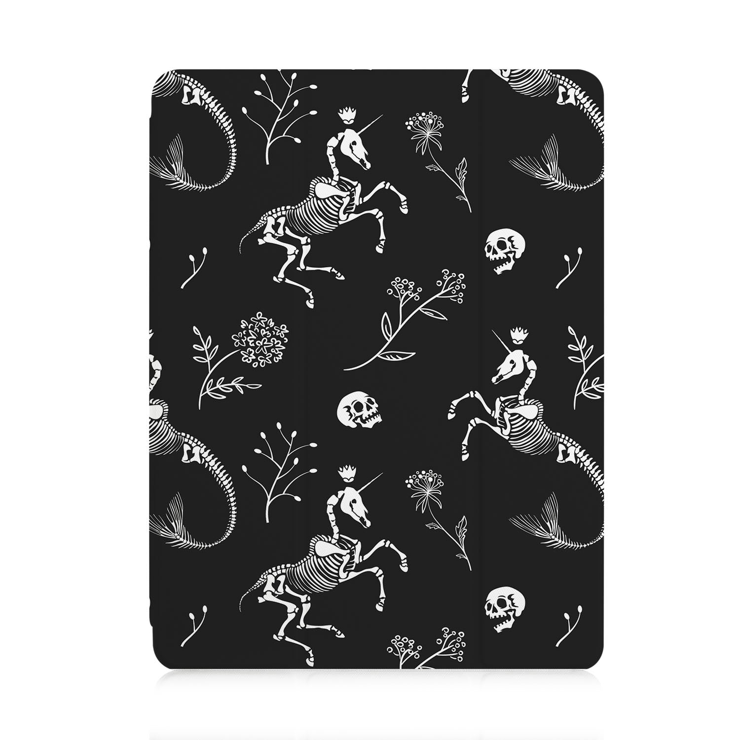 Premium iPad Trifold Case with Animal Skeleton Design - Slim Protective Cover for iPad Air/Pro (6th-10th Gen) | Perfect for Work, School & Travel