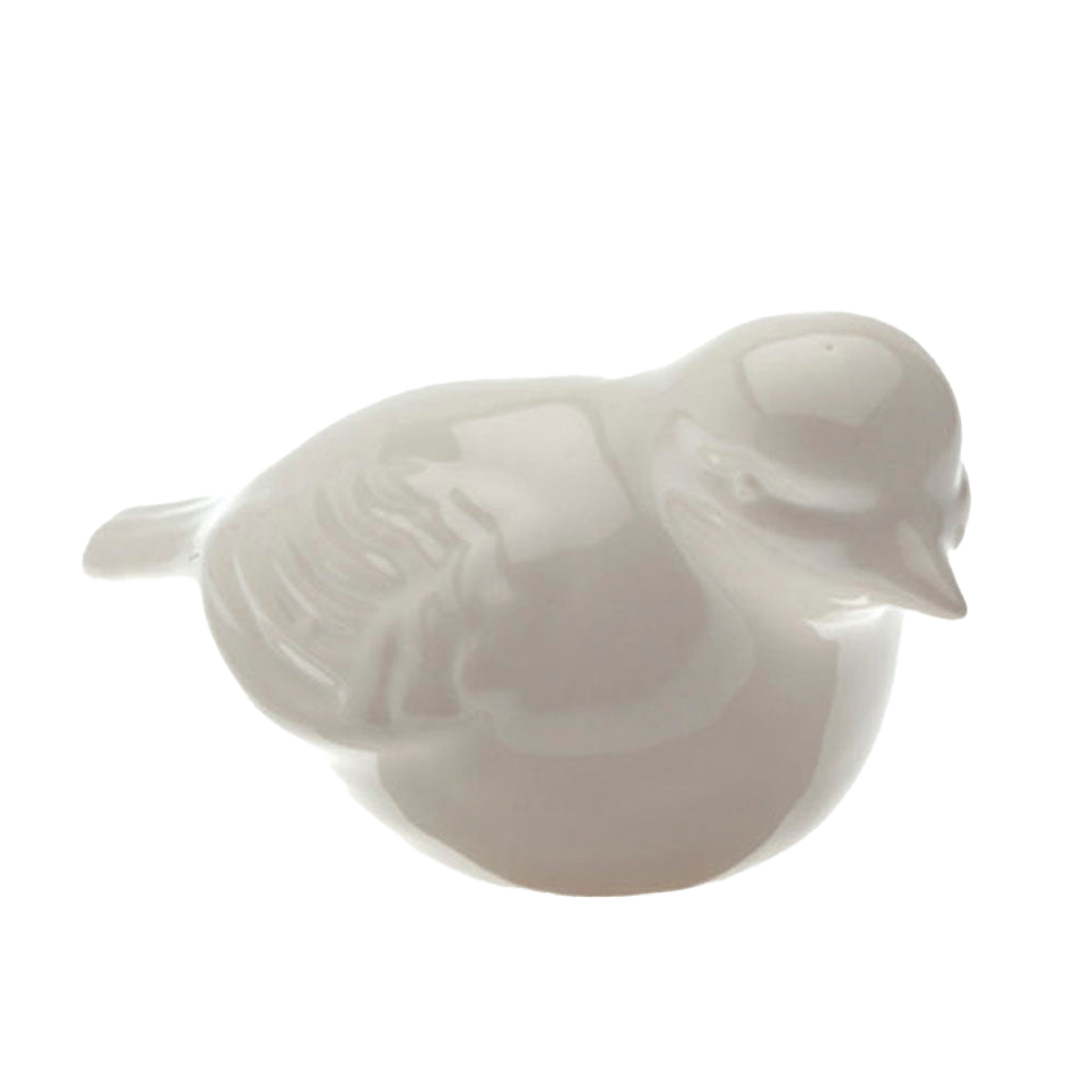 Handmade Ceramic Bird Figurine - Elegant Home Decor for Shelves, Tables & Gardens | Perfect Gift for Bird Lovers & Nature Enthusiasts