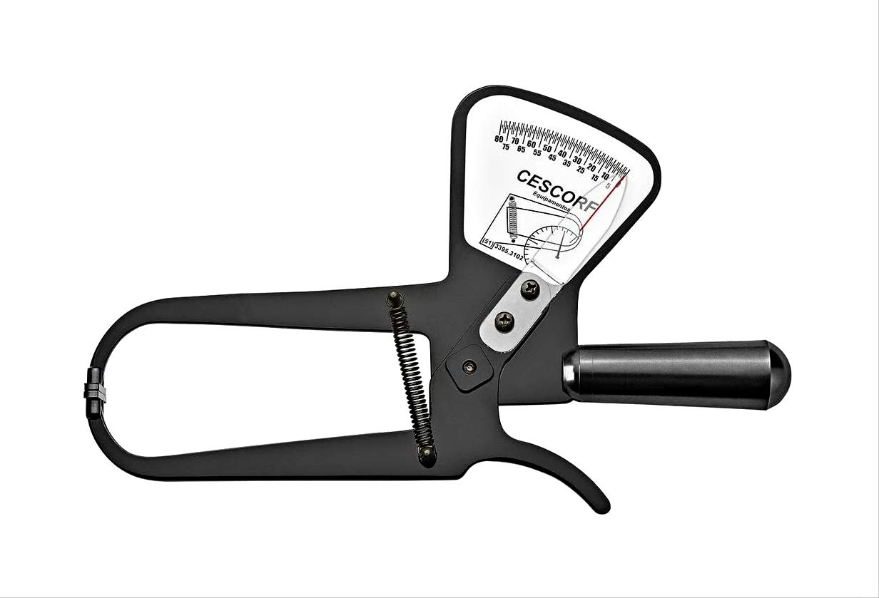 Professional Skinfold Body Fat Caliper Set with Case & Measuring Tape - Accurate Body Fat Percentage Calculator for Fitness, Weight Loss & Health Tracking | Ideal for Home Gym, Personal Trainers & Clinical Use