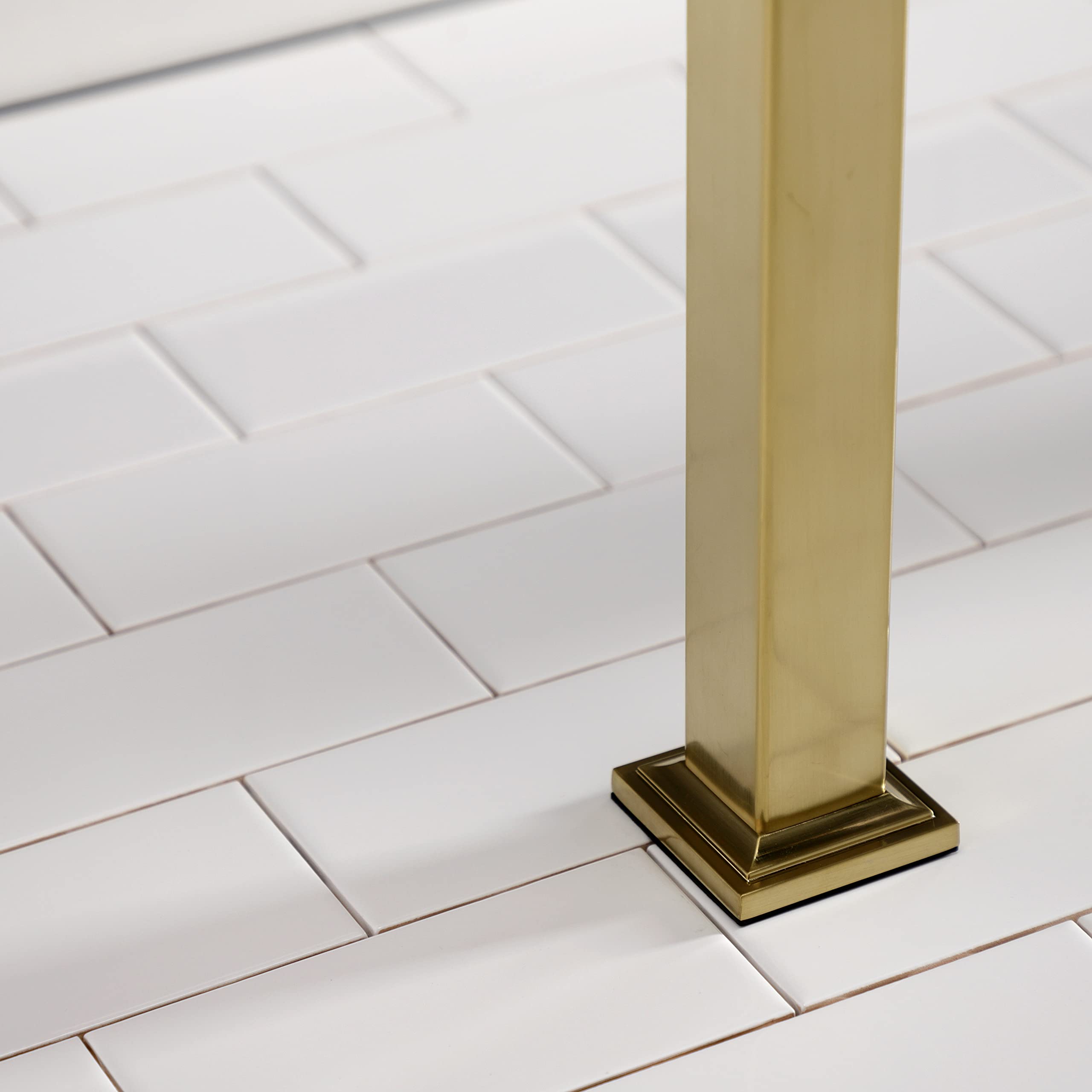 Kingston Brass VPB3322SQ7 Monarch Console Sink Legs - Brushed Brass Finish for Bathroom Vanity & Farmhouse Decor