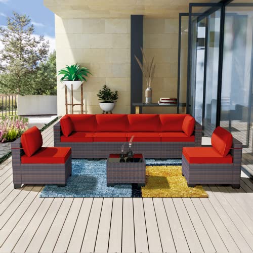 7pcs Red